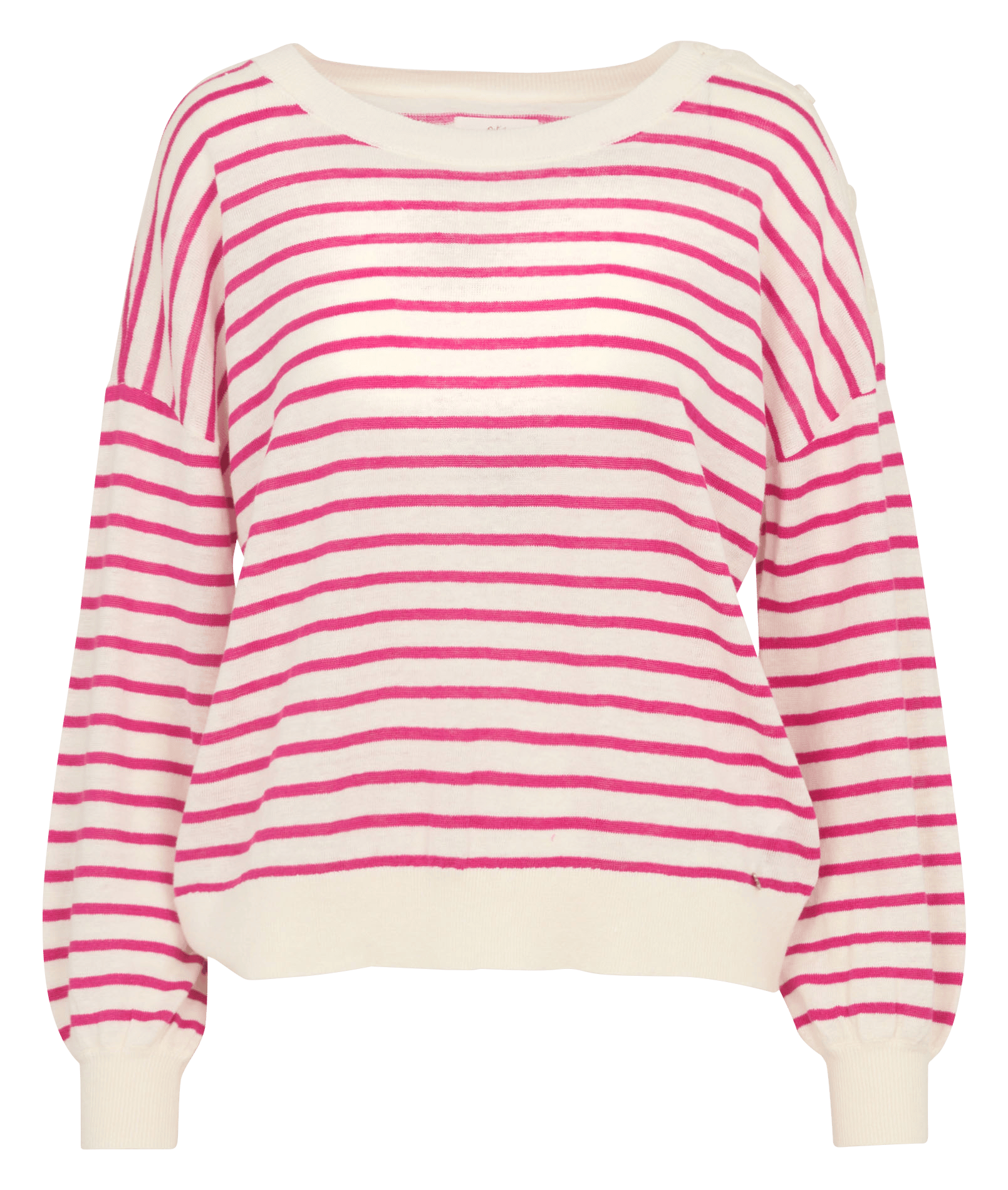 Oversized linnen trui DES PETITS HAUTS Roze