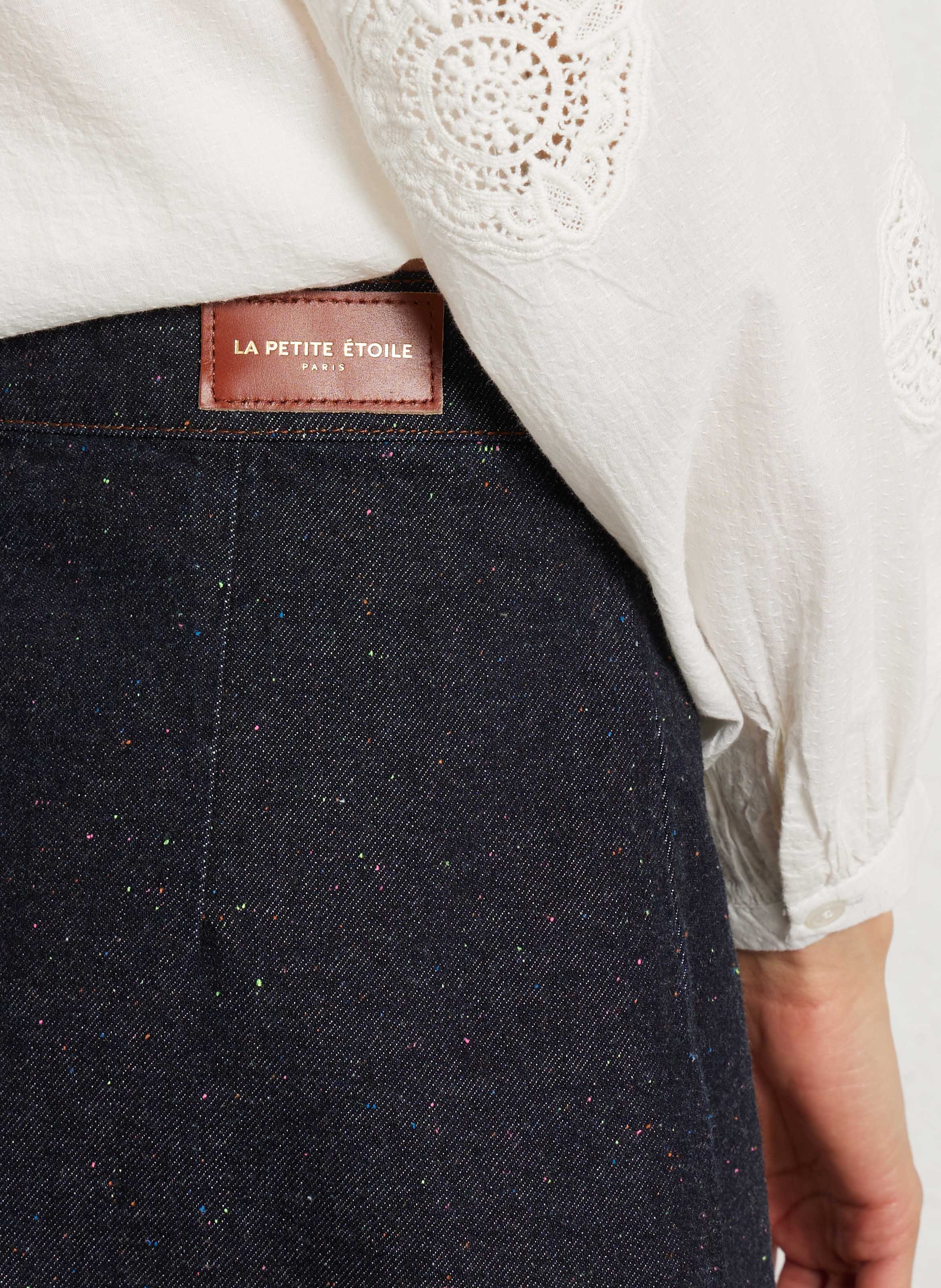 Wickelrock aus Jeans LA PETITE ETOILE Blau