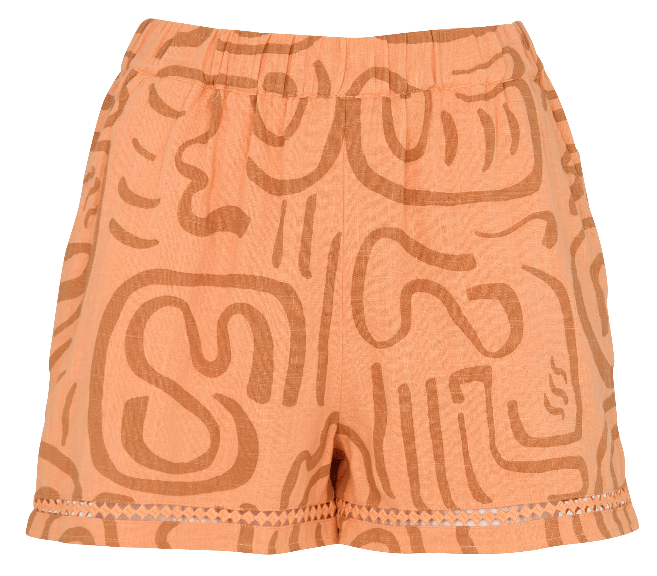 Printed cotton shorts BILLABONG Orange