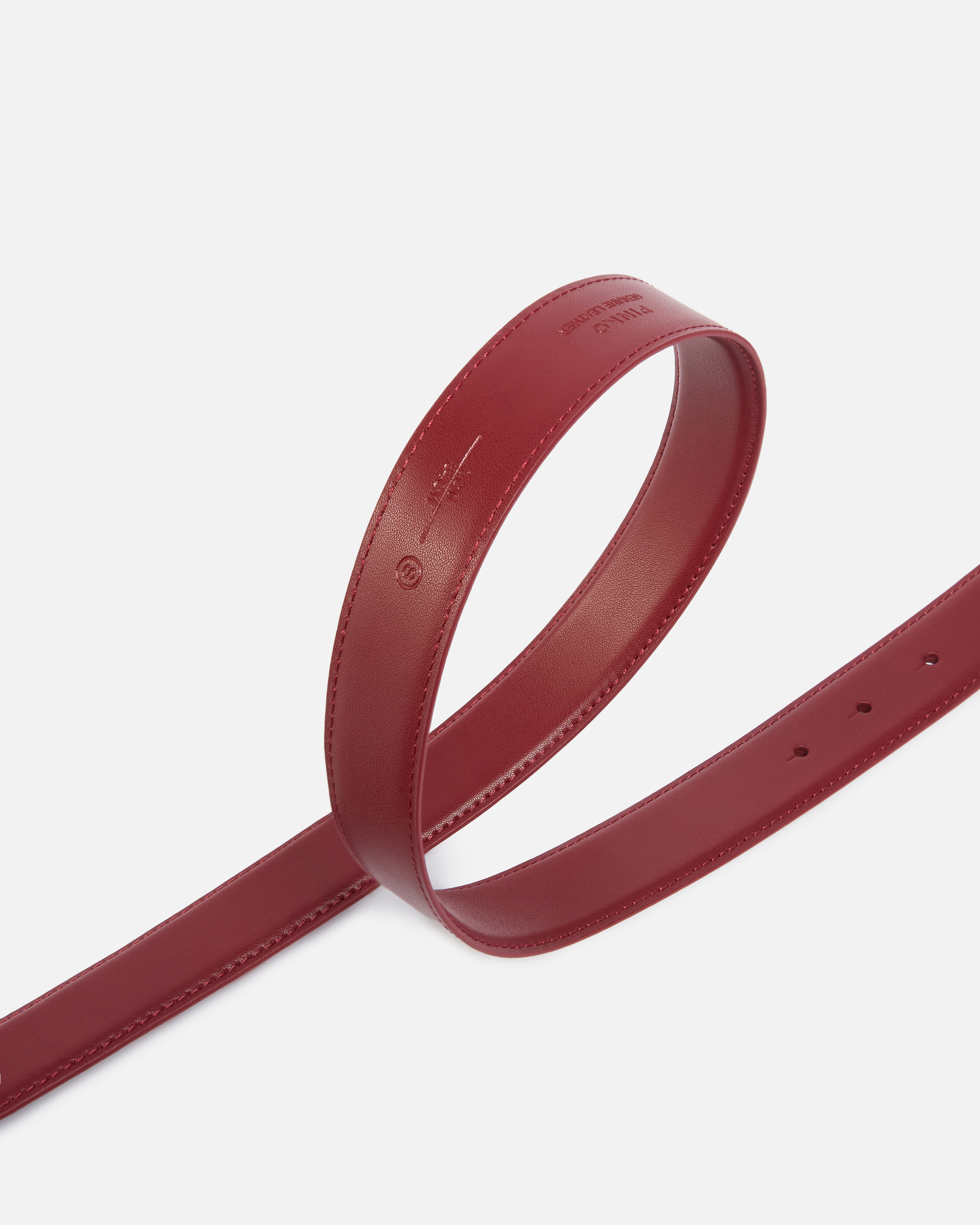 Love birds leather belt 3cm PINKO Red