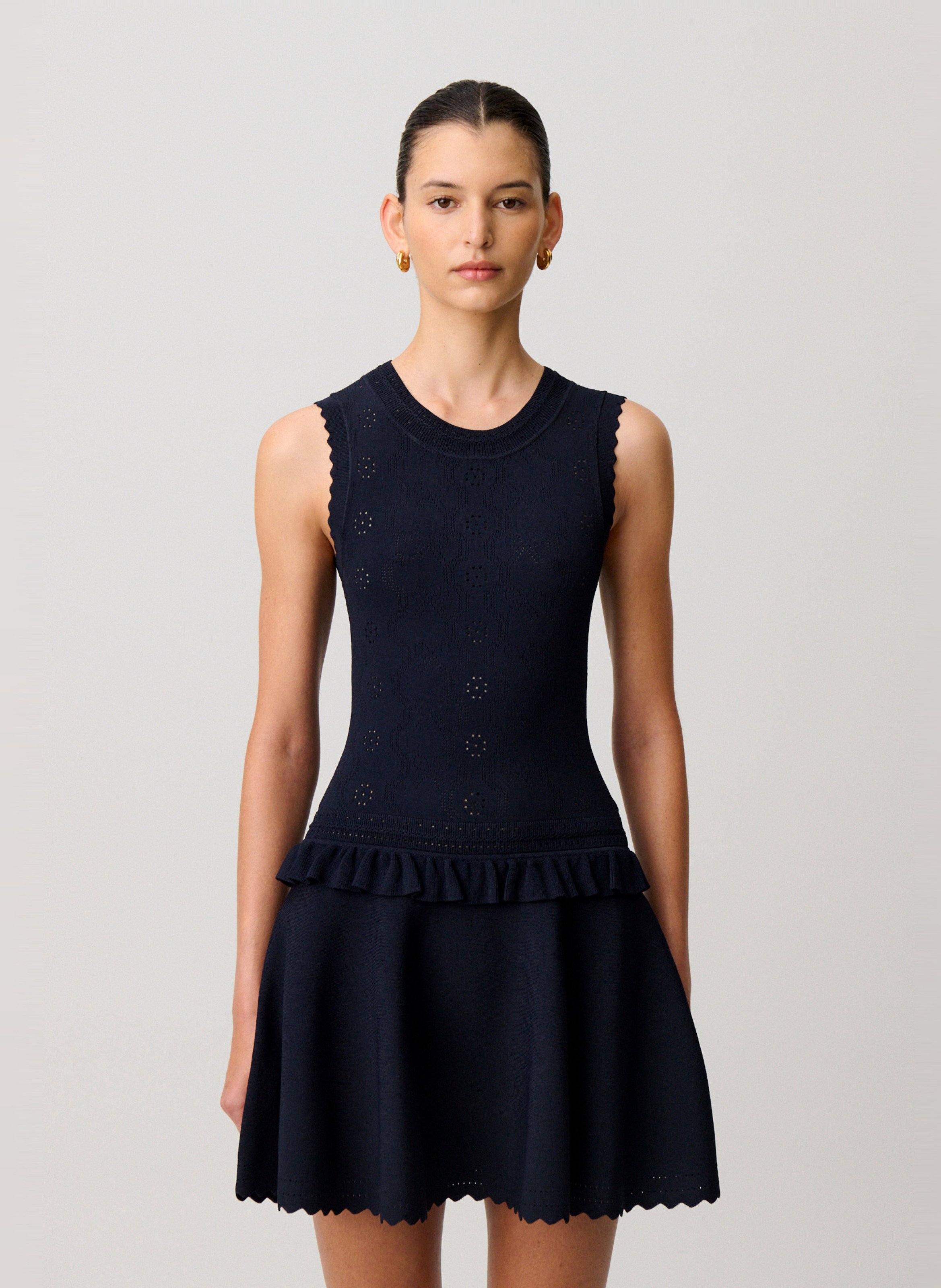 Robe courte col rond  CLAUDIE PIERLOT Bleu