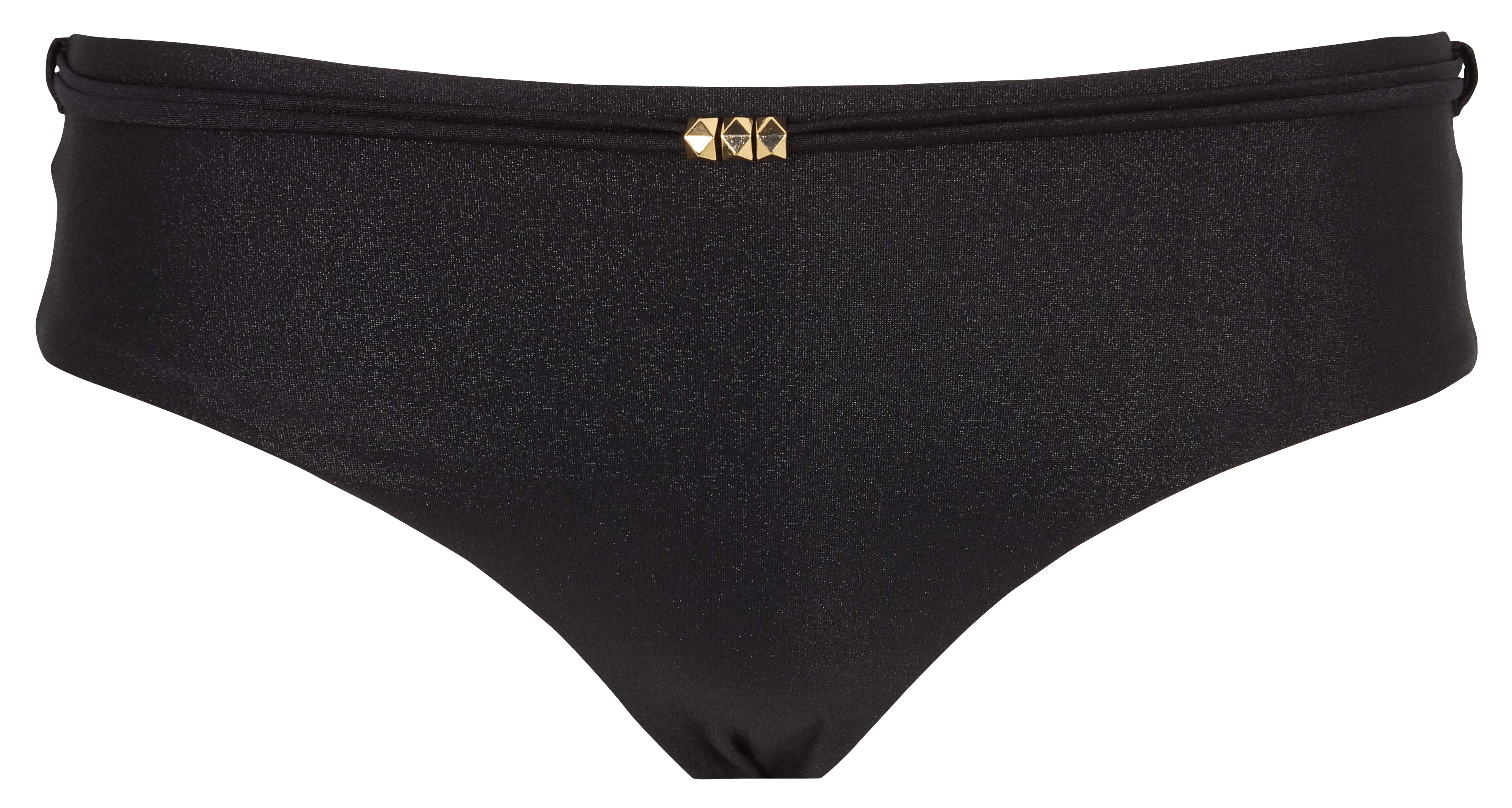 Glanzende bikinibroekjes BELIZA Zwart