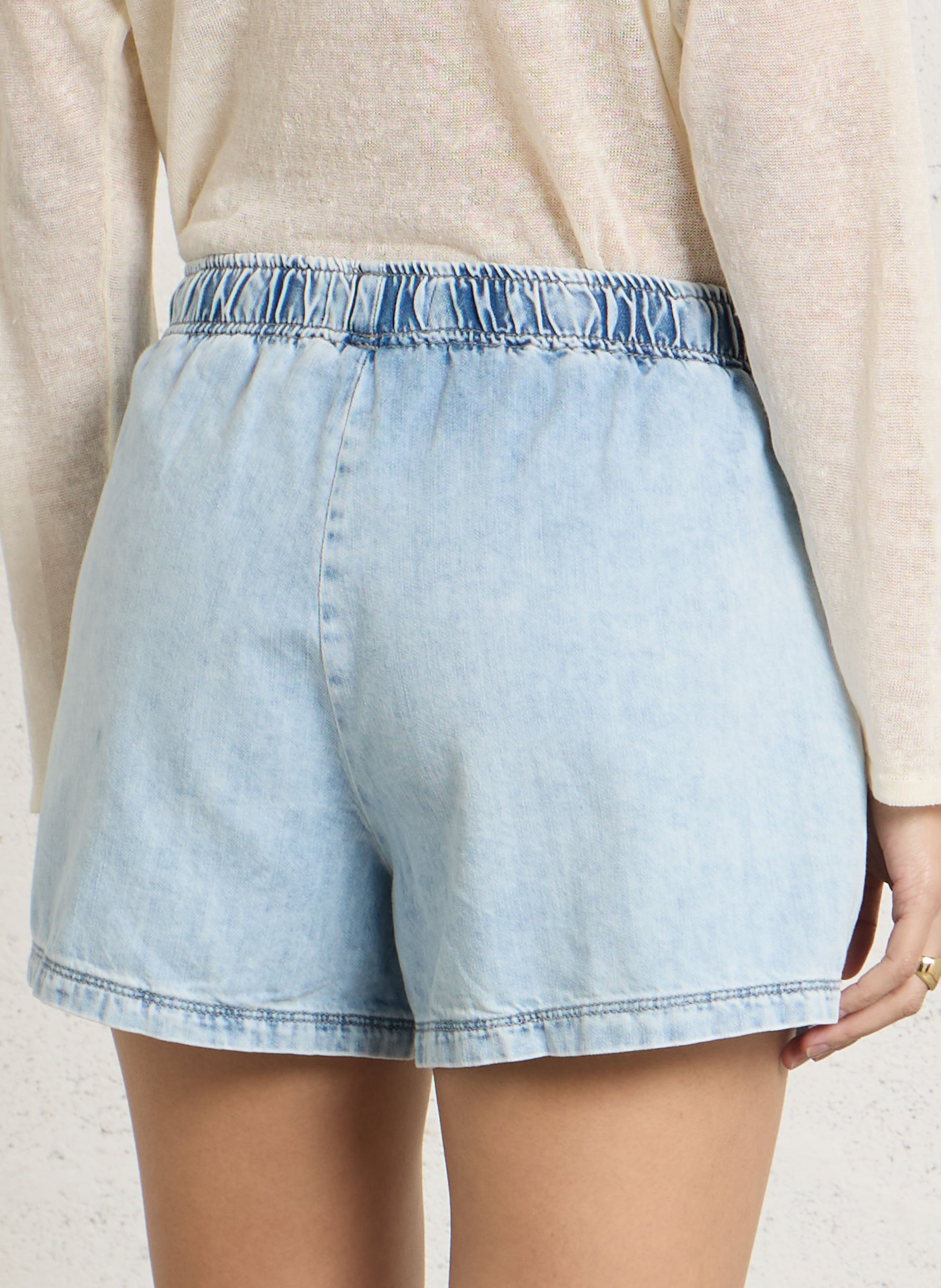 Denim shorts LE TEMPS DES CERISES Blue