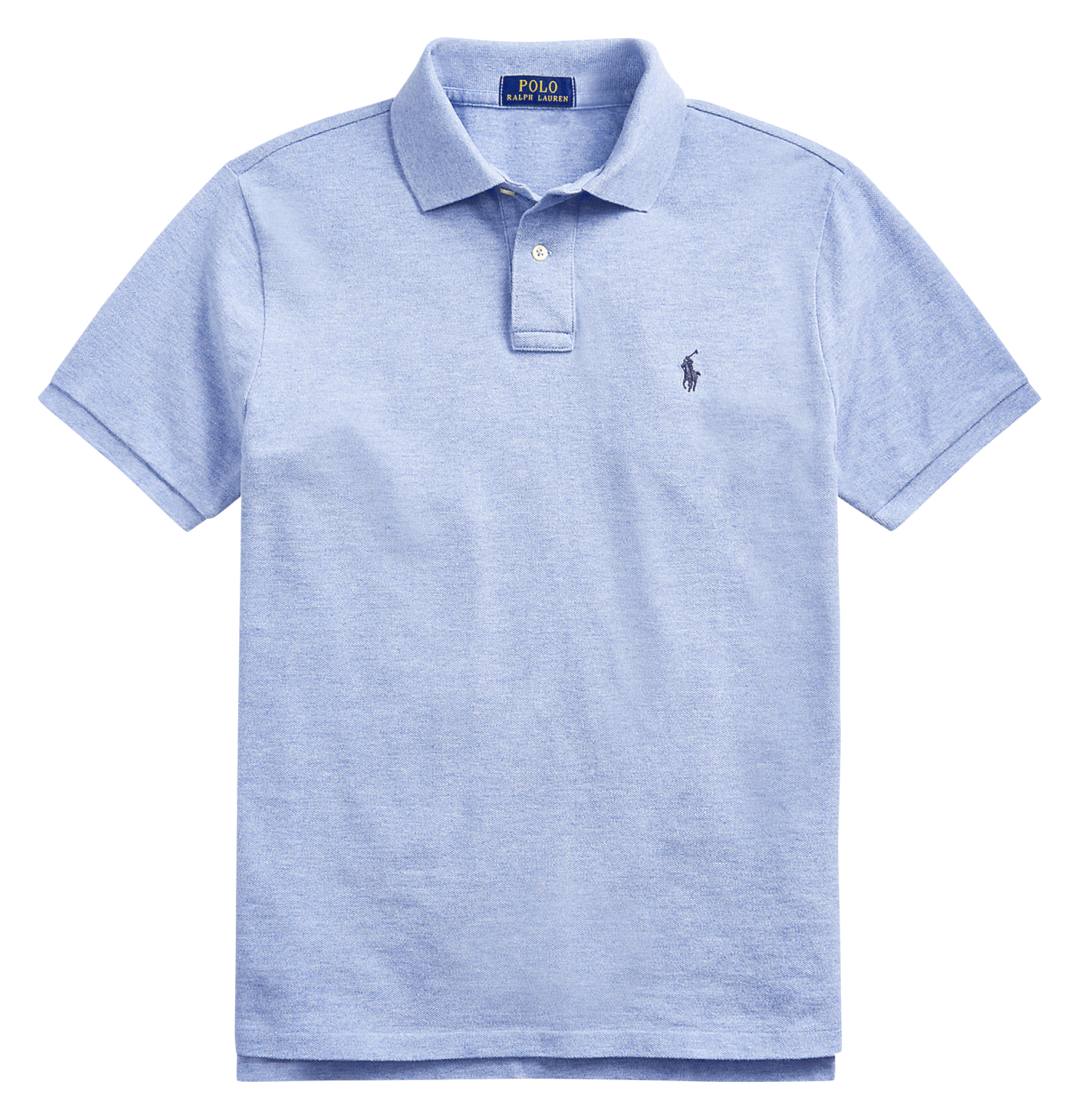 Slim-fit cotton piqué polo shirt POLO RALPH LAUREN Blue