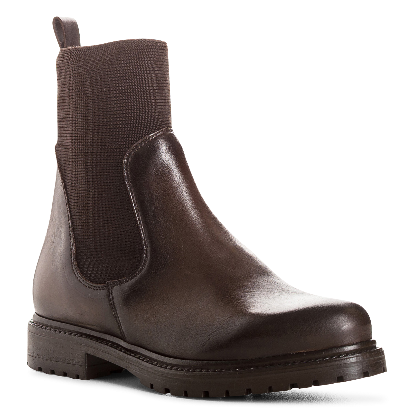 Lederstiefeletten REQINS Braun