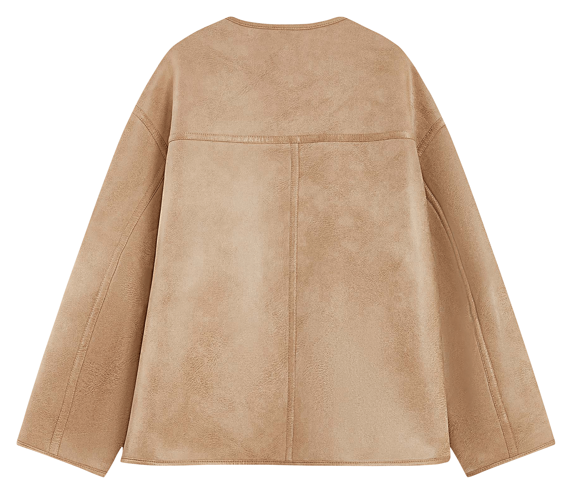 Weit geschnittener, zweifarbig umkehrbarer Mantel GRACE ET MILA Beige