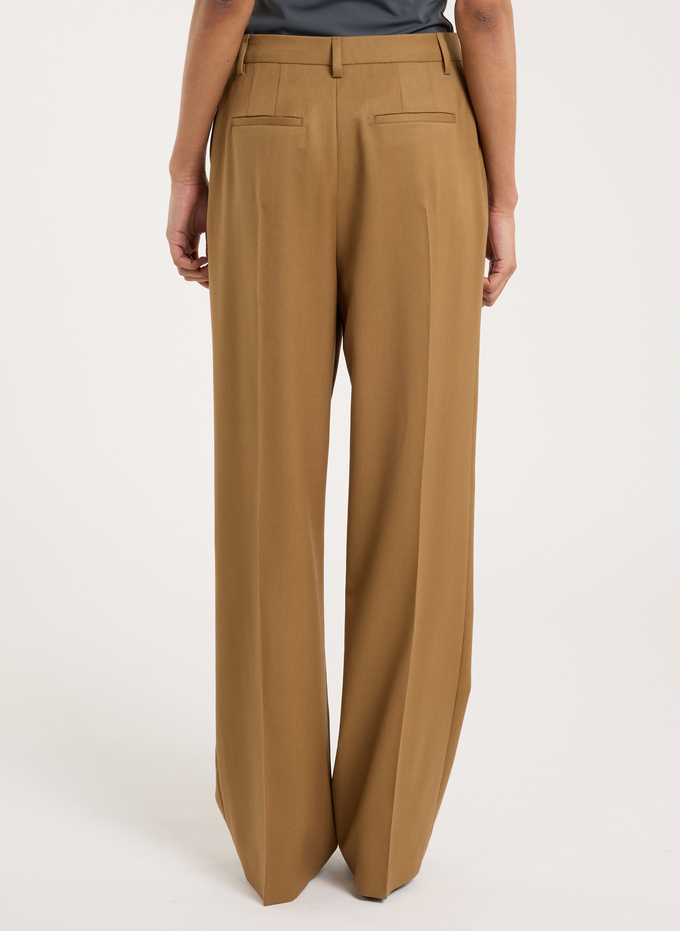 Pantalon large à pinces  SAISON 1865 Marron
