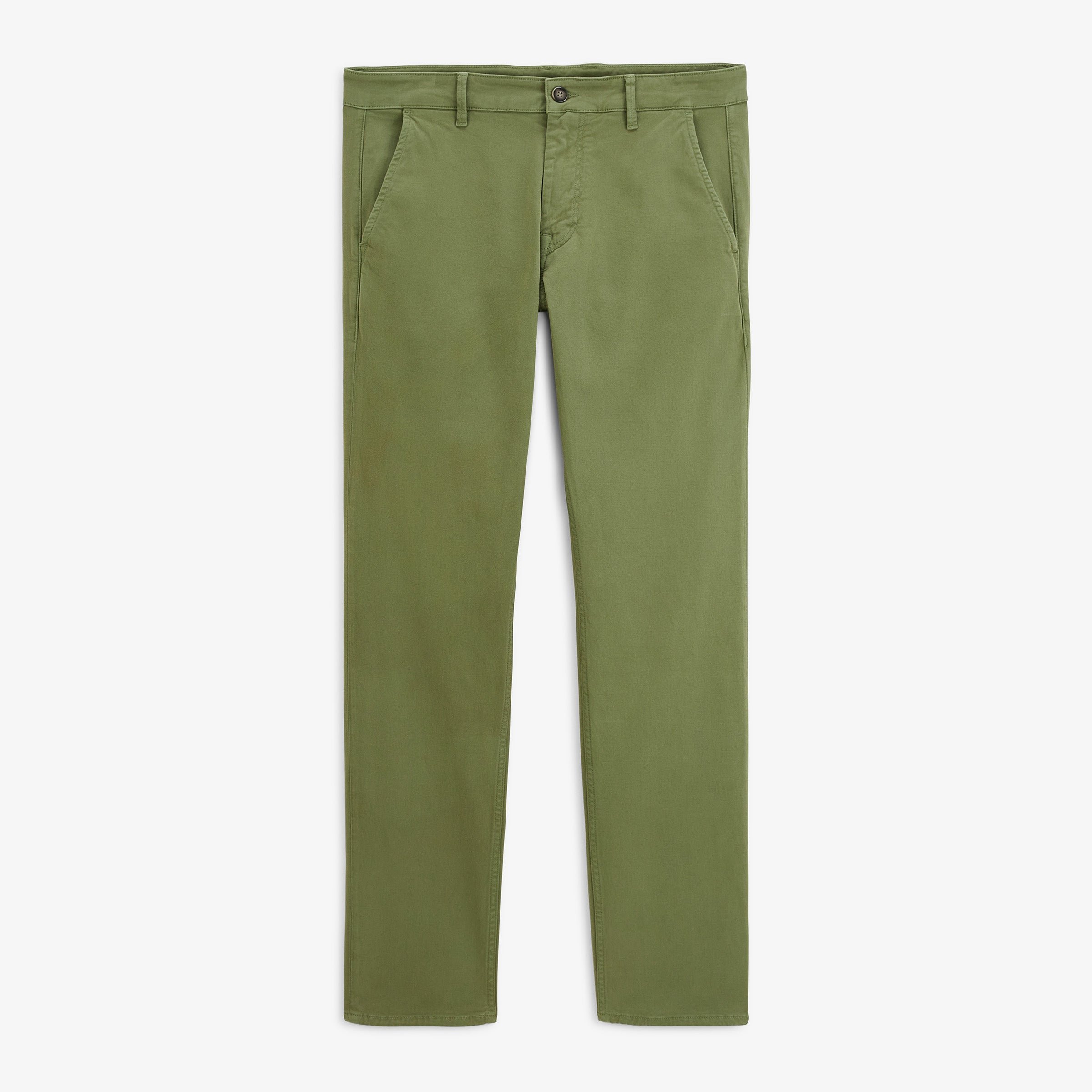 Stretch cotton chino with comfortable fit SERGE BLANCO Green