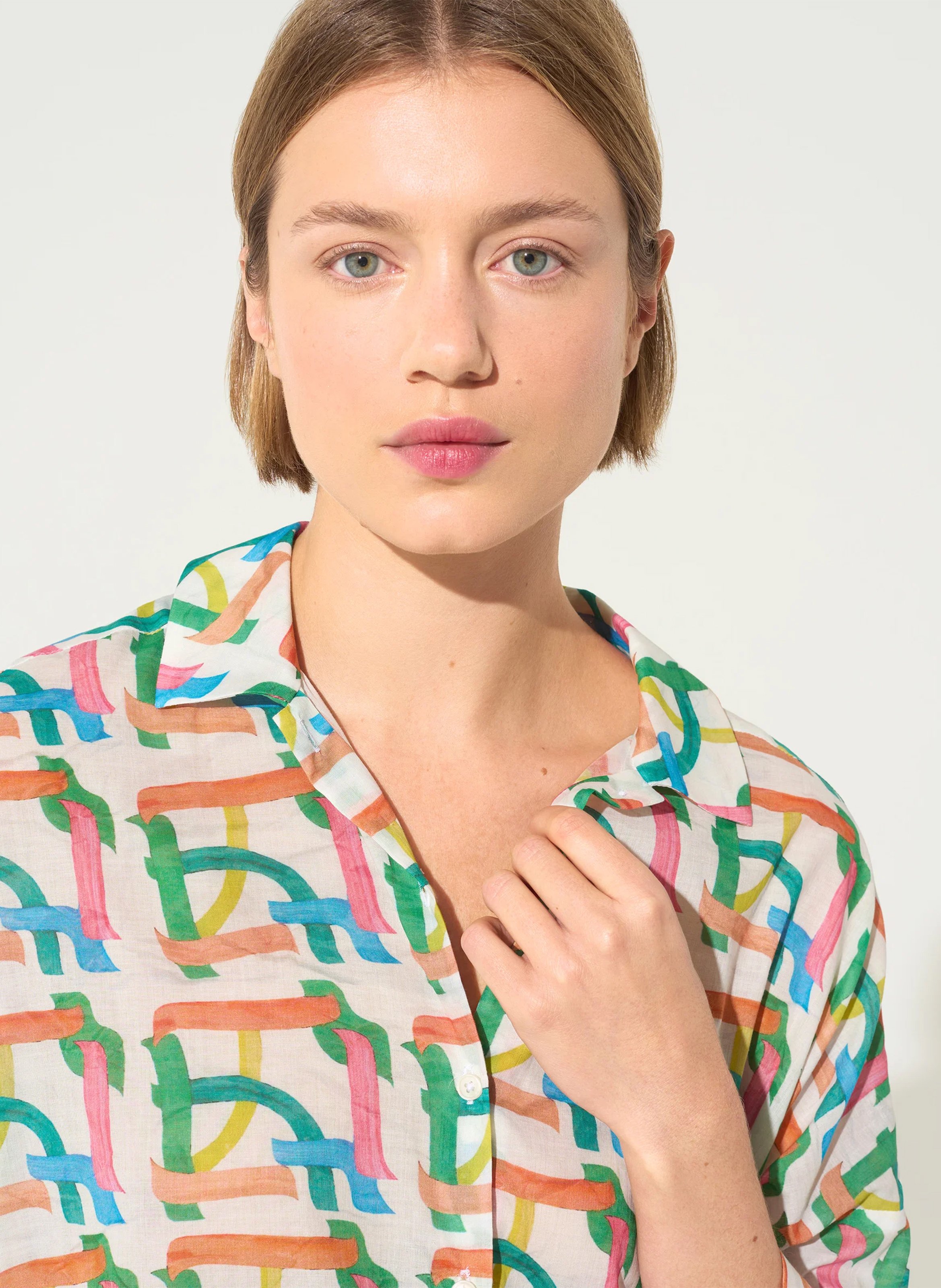 Oversized checked shirt COTELAC ACOTE White