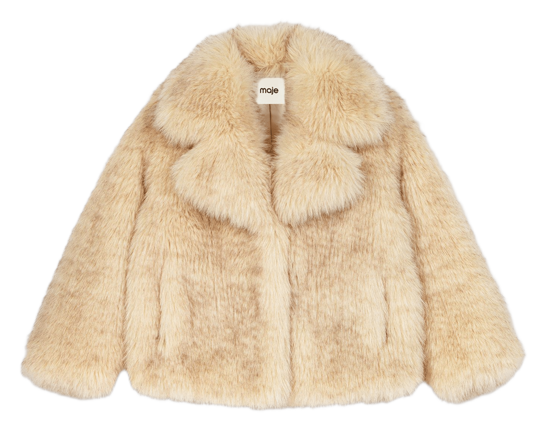 Oversized korte jas MAJE Beige