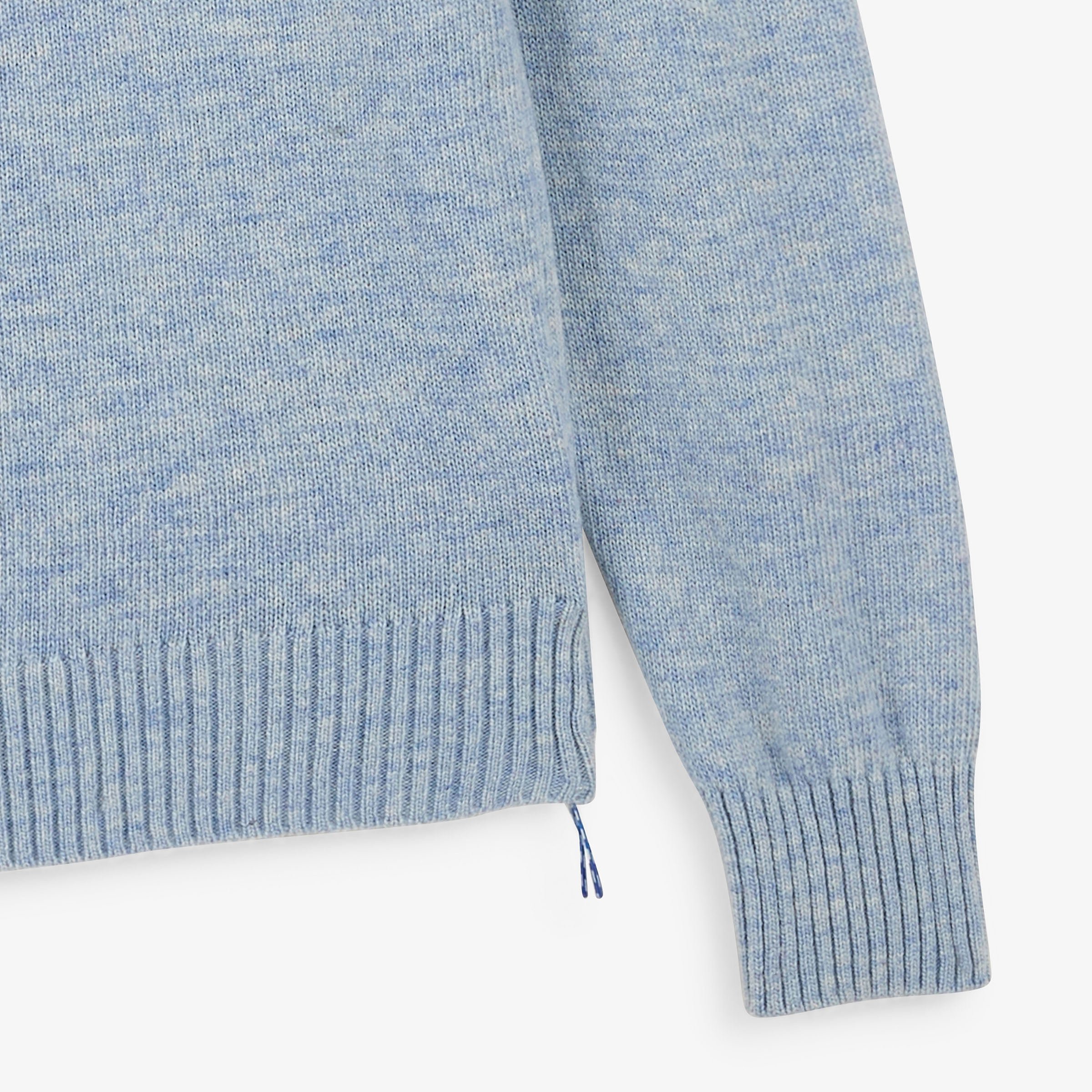 MADANI sky blue wool crew-neck sweater sbplay SERGE BLANCO Blue