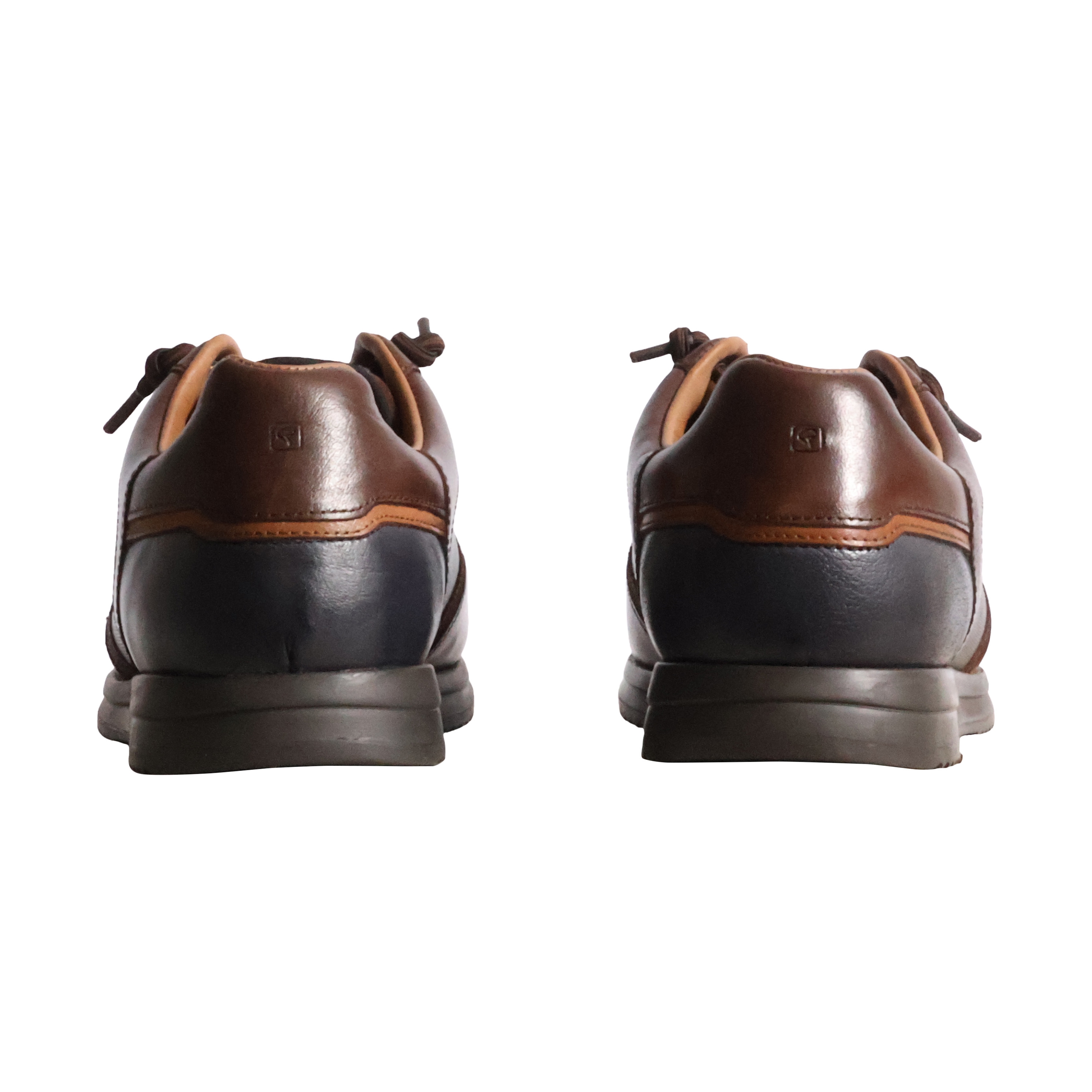 Lubec 3 leather trainers REDSKINS Brown