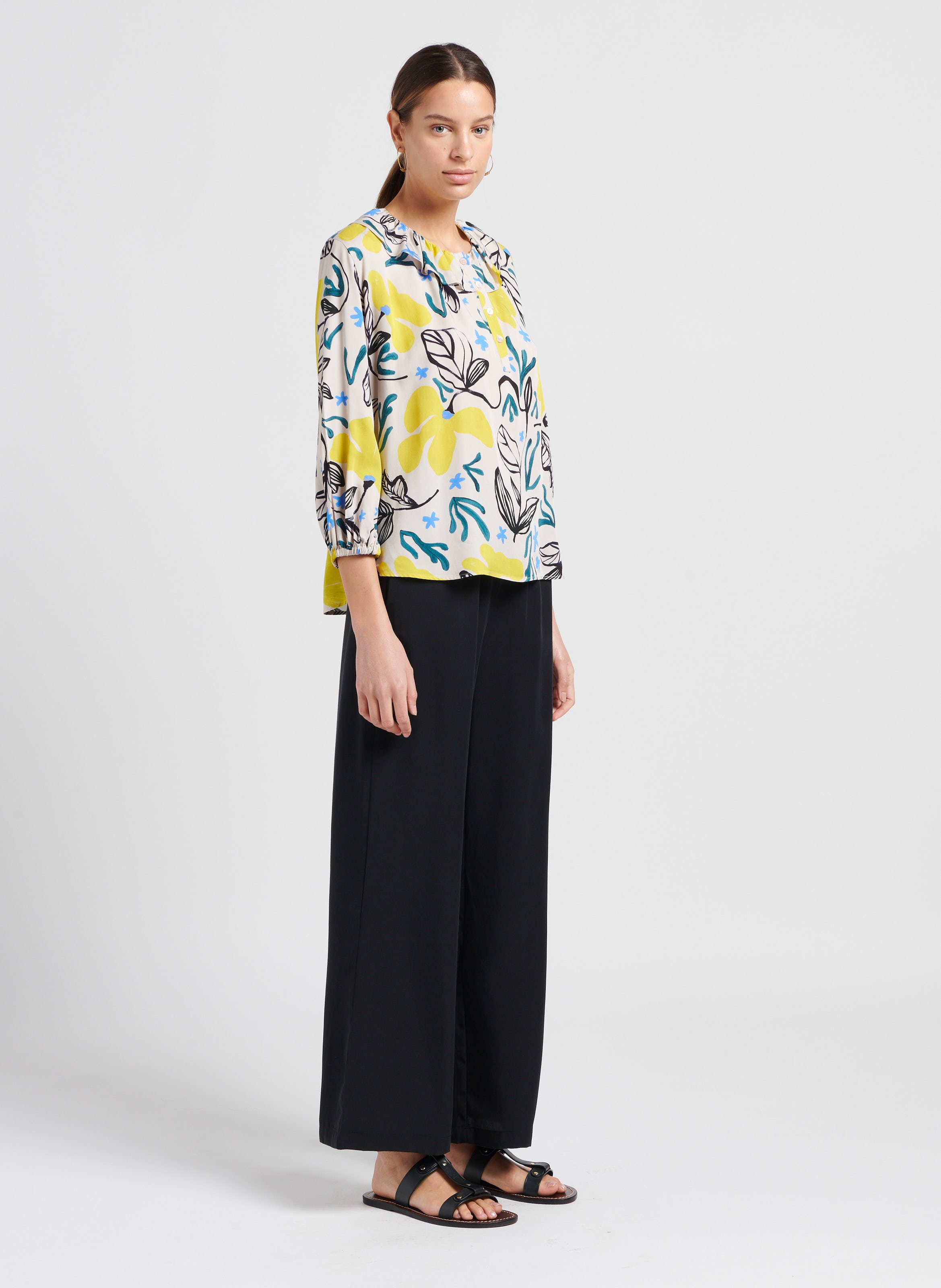 Round-neck flowing blouse PAUL SMITH White