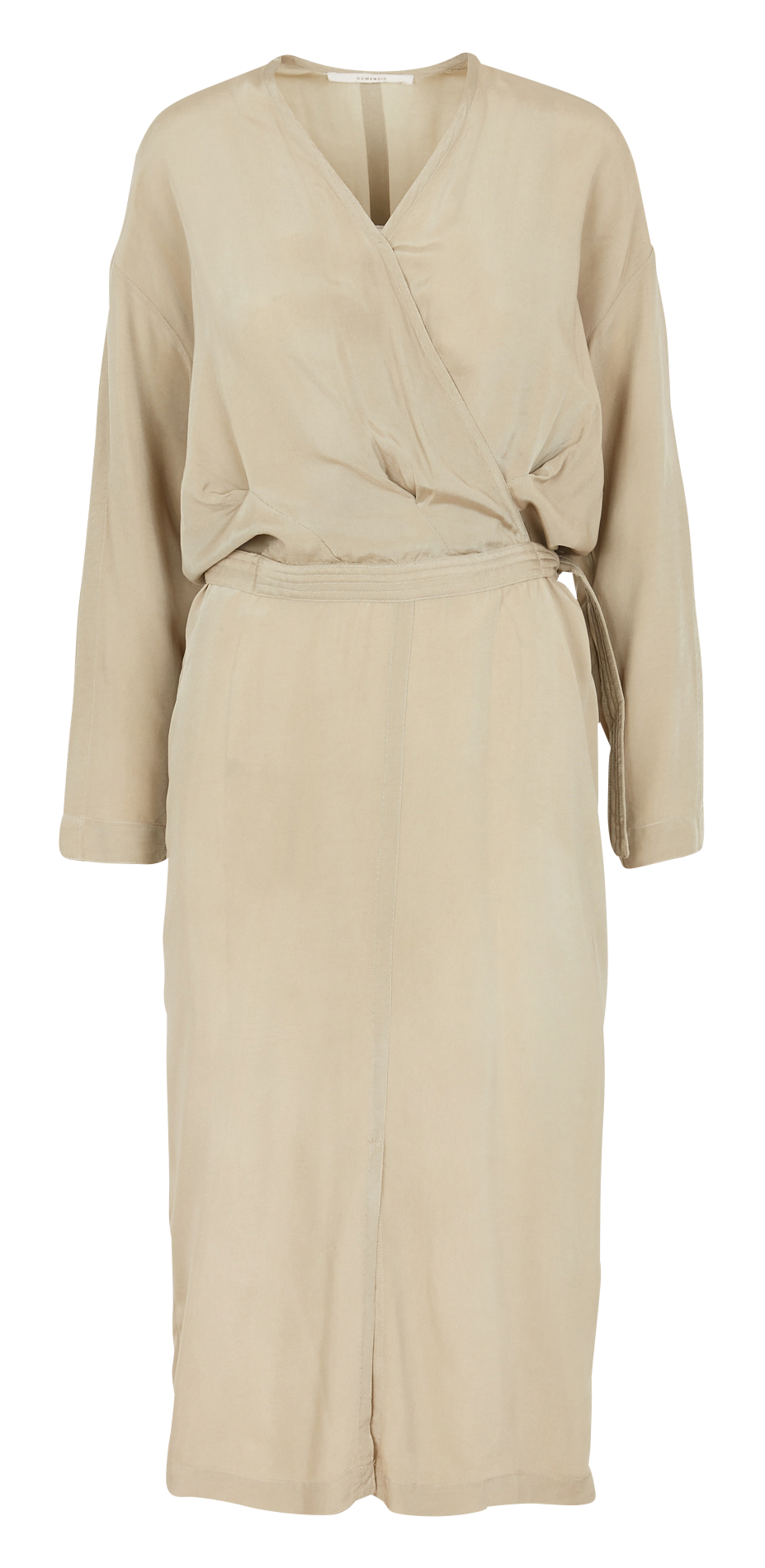 Midikleid mit V-Ausschnitt und Gürtel HUMANOID