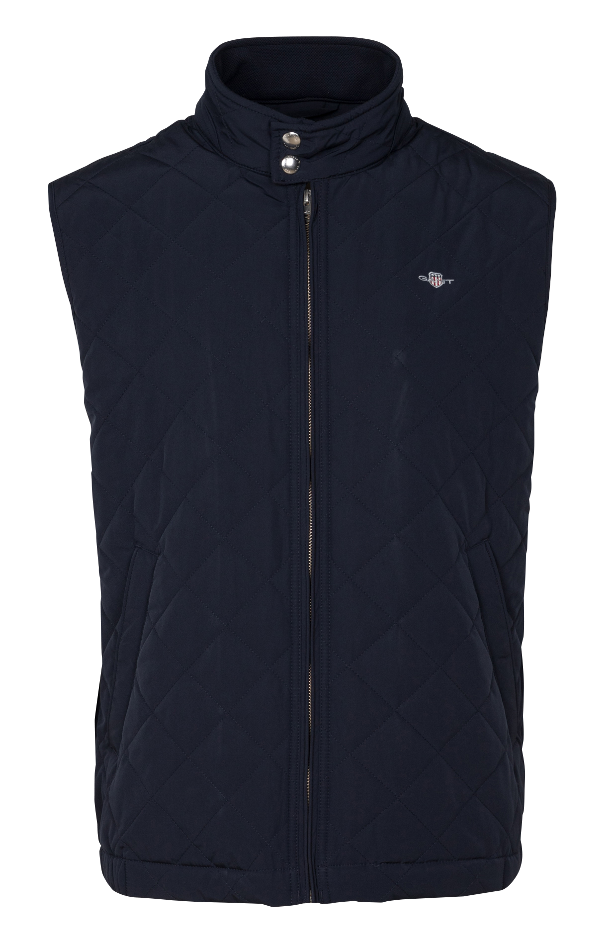 Quilted straight jacket with high collar GANT Blue