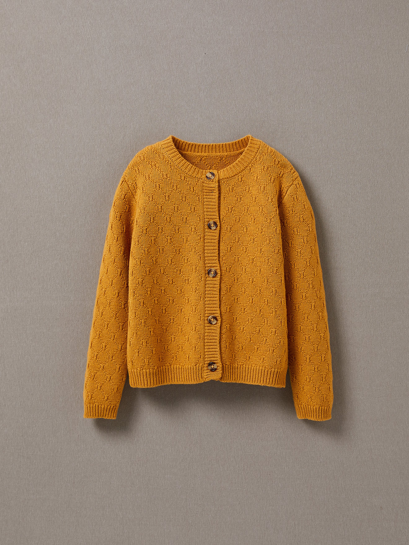 Cardigan Losanges En Laine Jaune Cyrillus Enfant Place des