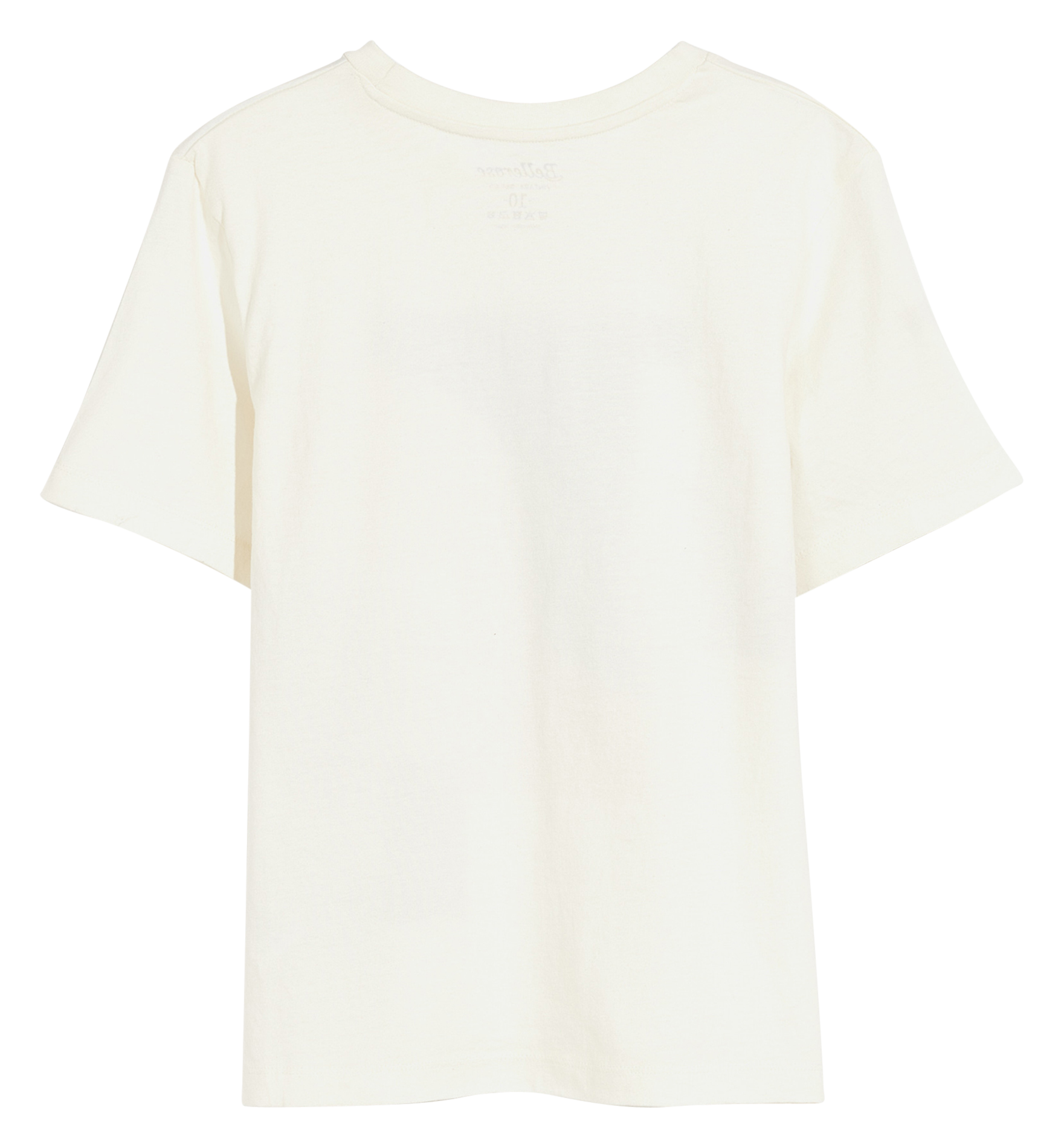 Straight printed organic cotton t-shirt BELLEROSE White