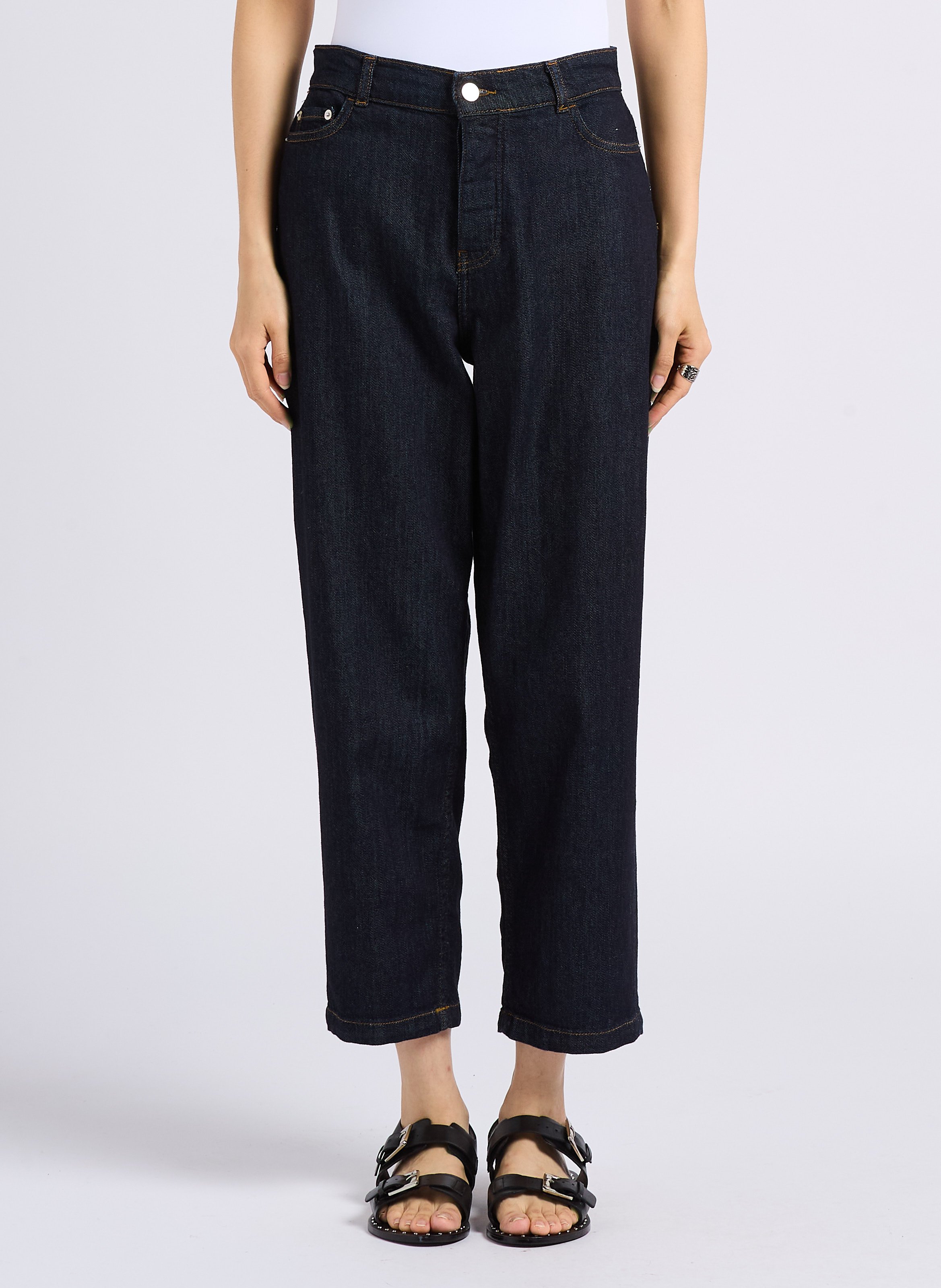 Jean droit en coton  HUMILITY Bleu