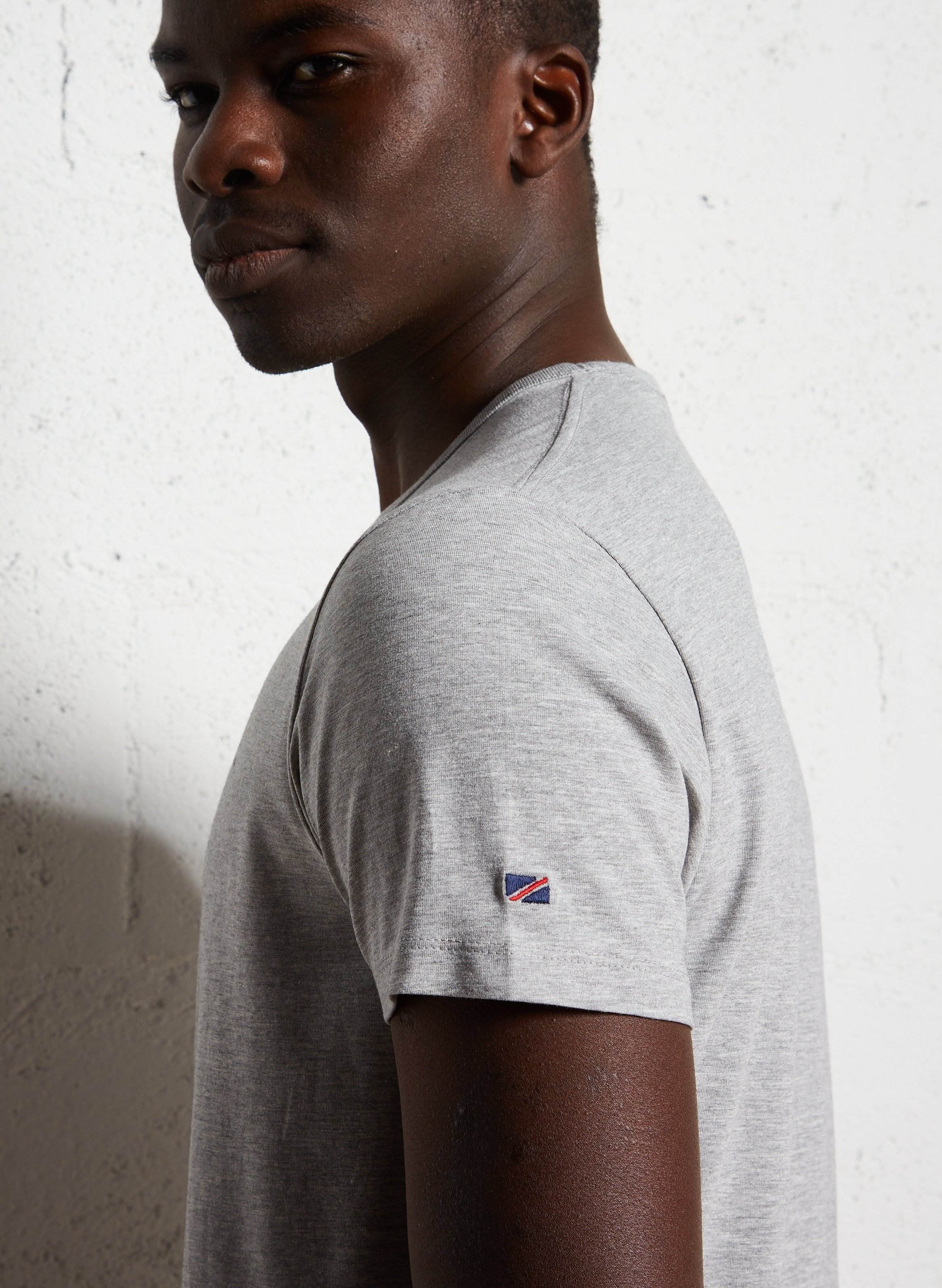 Straight t-shirt in blended cotton PEPE JEANS Grey