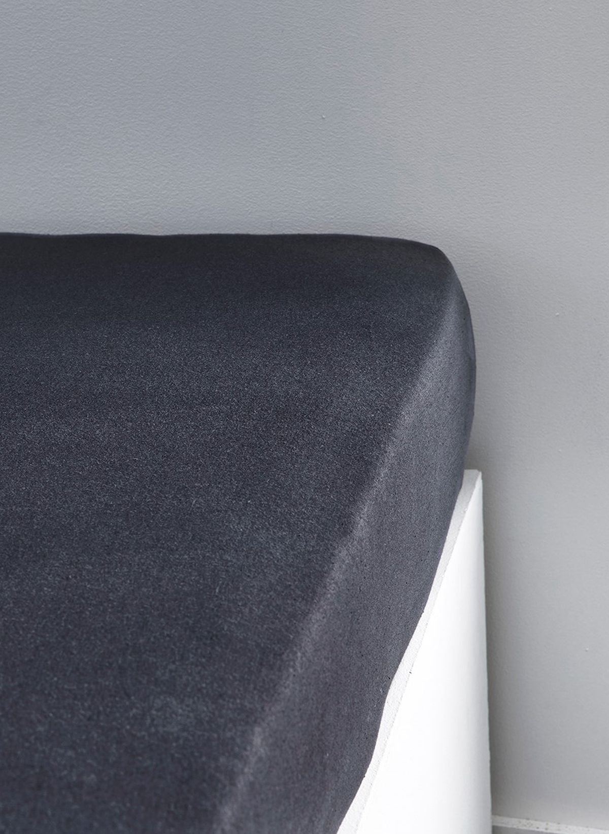 Solid color fitted sheet in cotton TODAY LINGE DE MAISON Grey