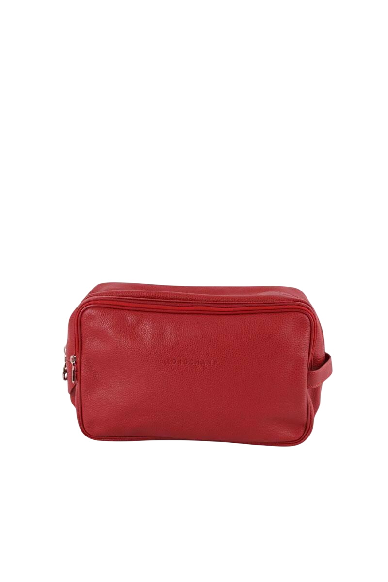 Pochette en cuir LONGCHAMP - Seconde Main Rouge