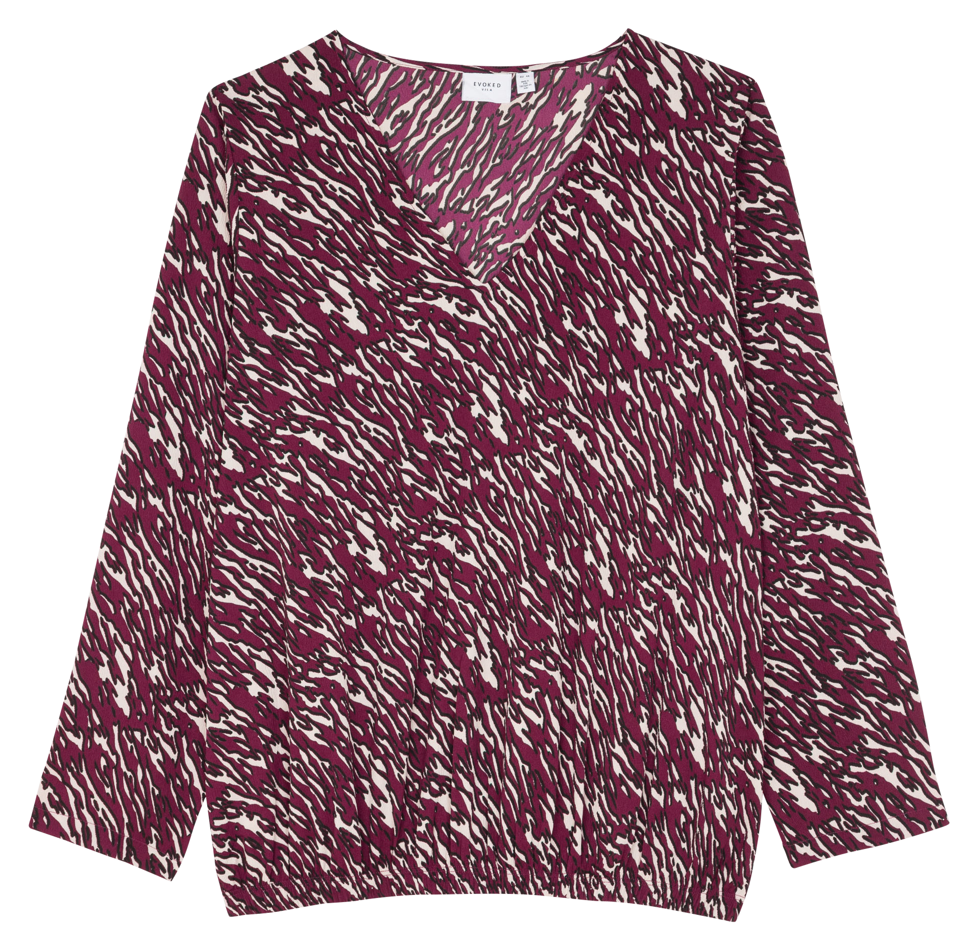 Blouse droite imprimée EVOKED Purple