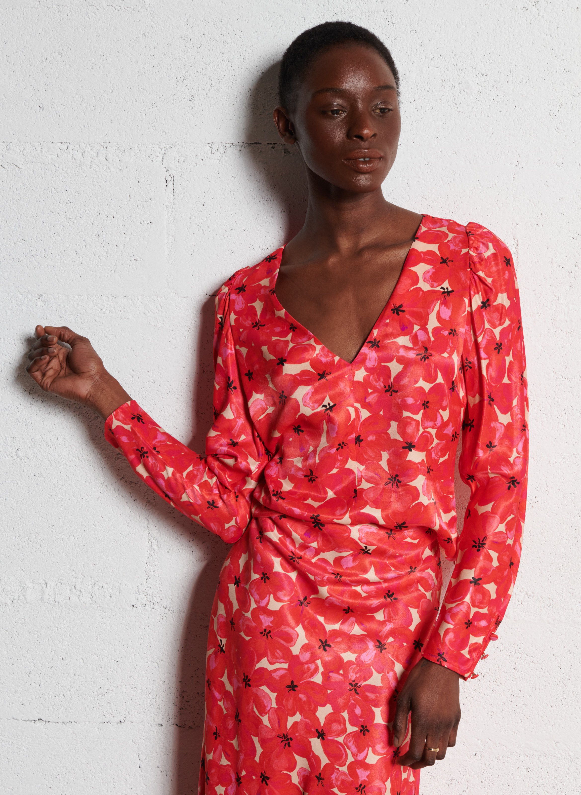 Printed straight top  FABIENNE CHAPOT Multicolored