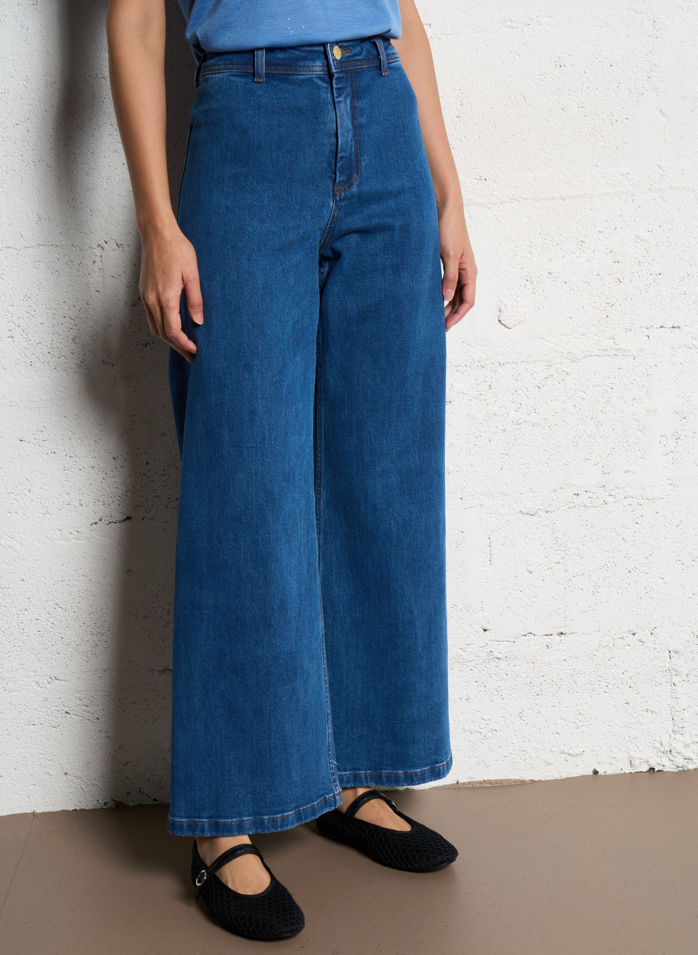 Cotton-blend straight jeans LA PETITE ETOILE