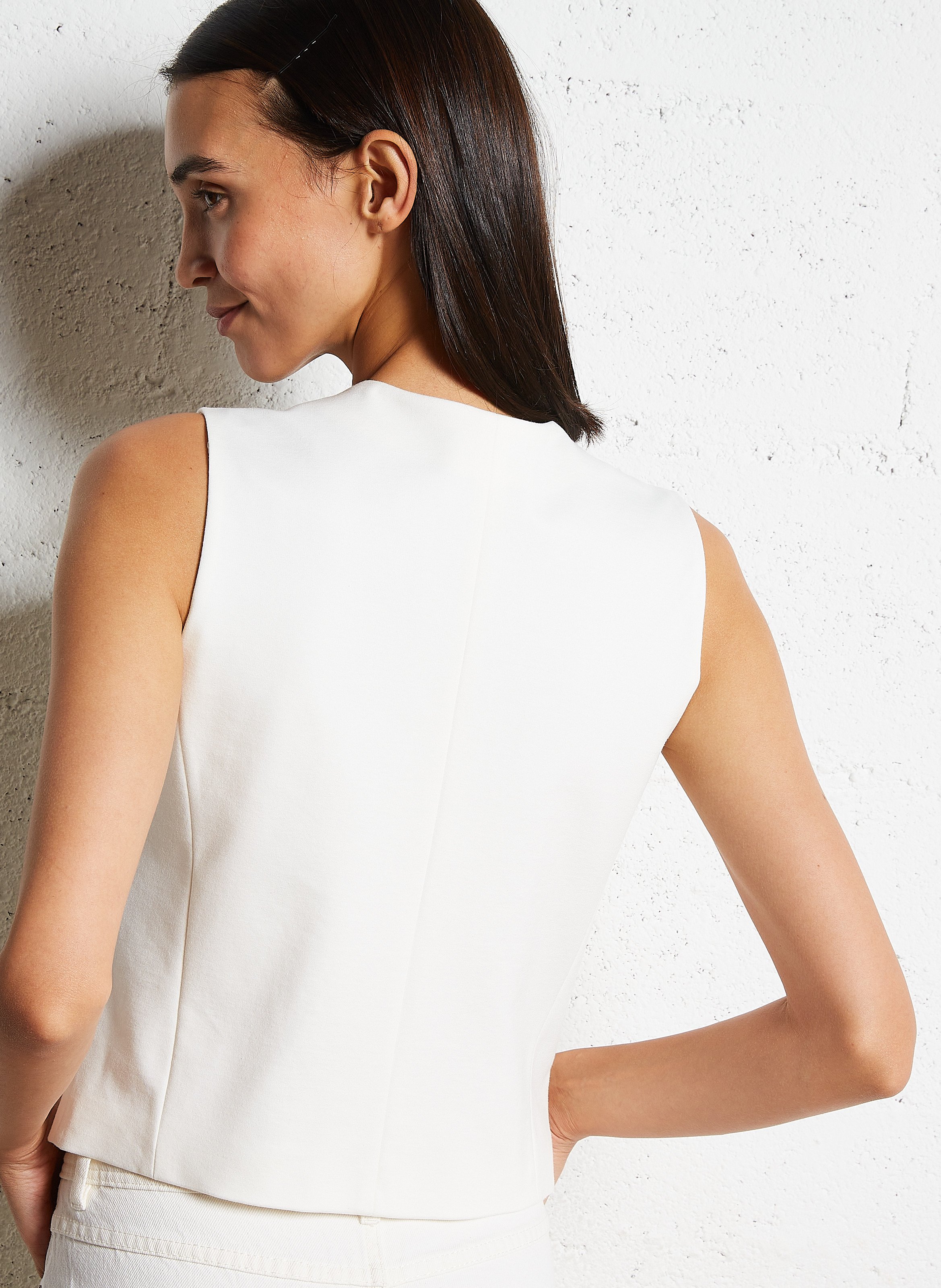 Straight cardigan IKKS White