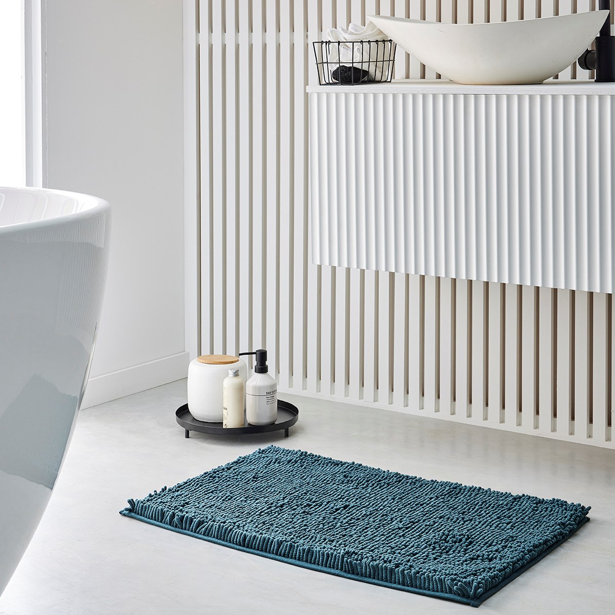 Plain bubble bath mat TODAY LINGE DE MAISON Blue