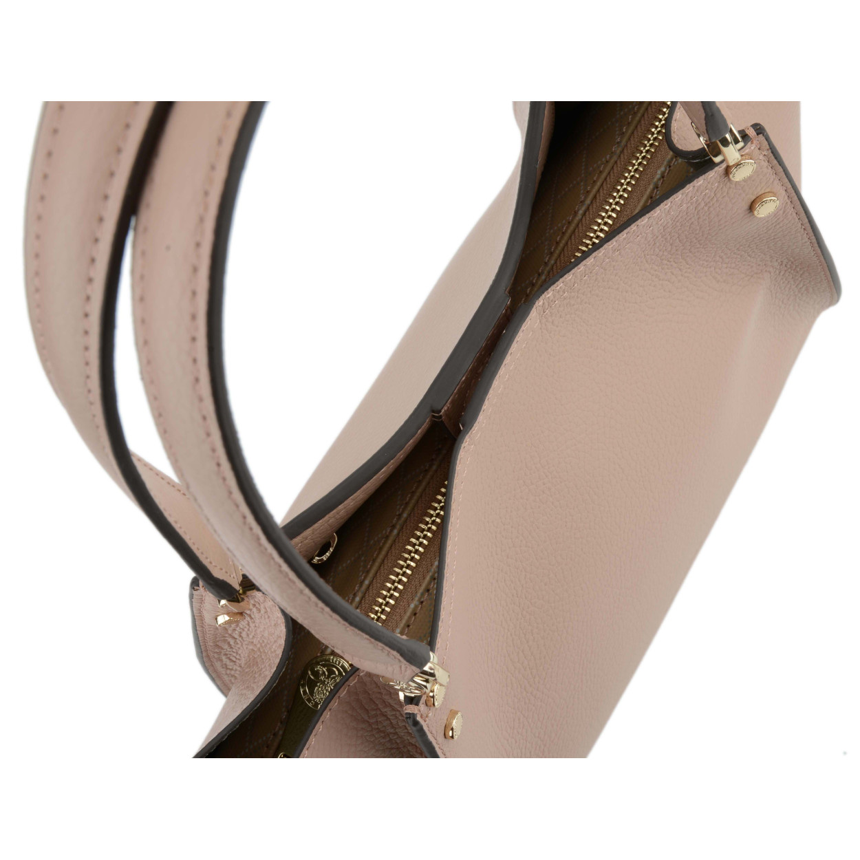 Billy L leather bag  POURCHET Brown