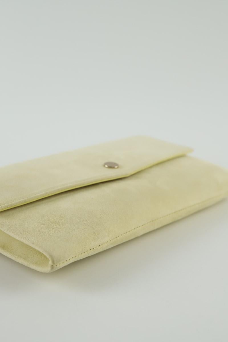 Suede clutch bag LK BENNETT - Seconde Main Yellow