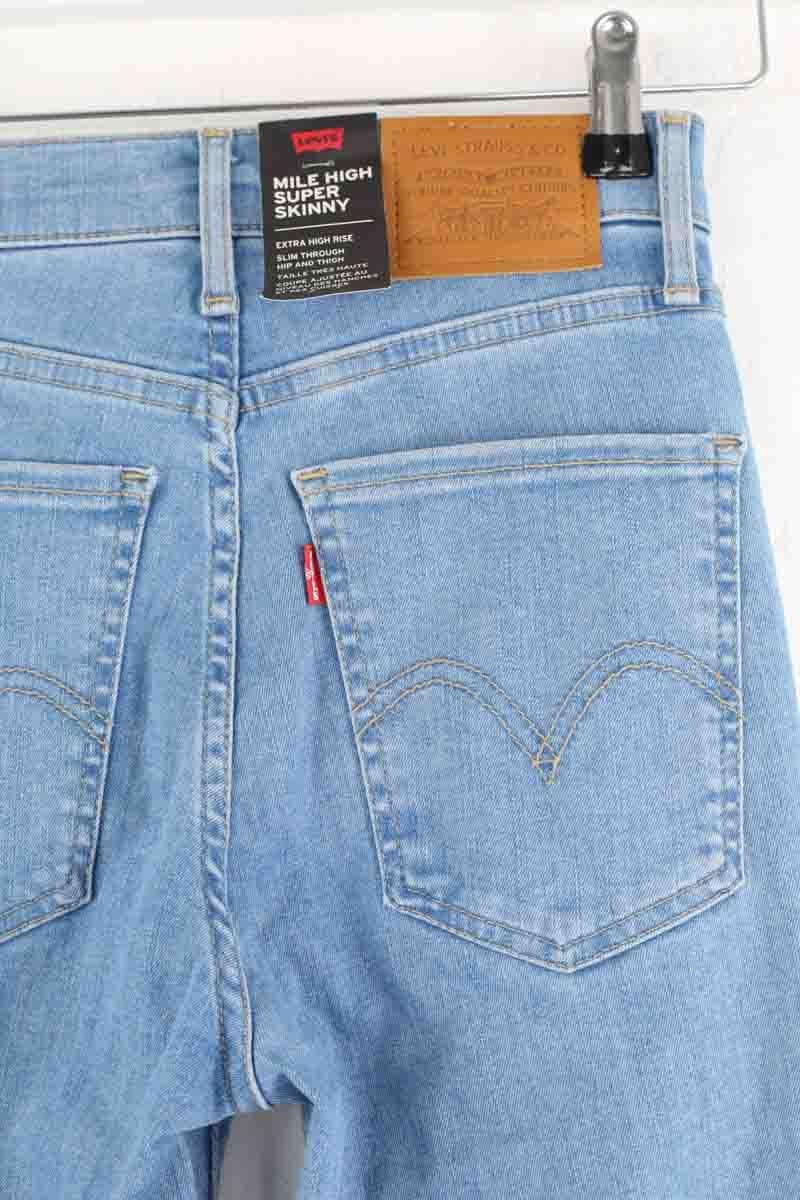 Cotton skinny jeans LEVI'S - Seconde main Blue