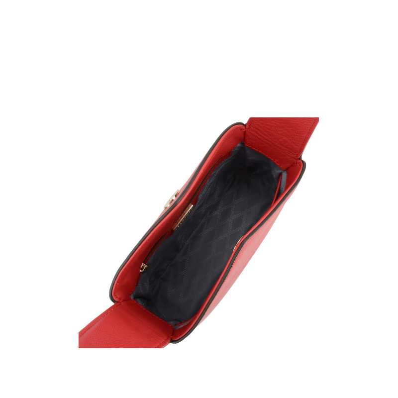 Sac porté travers - cuir de vachette POURCHET Rouge