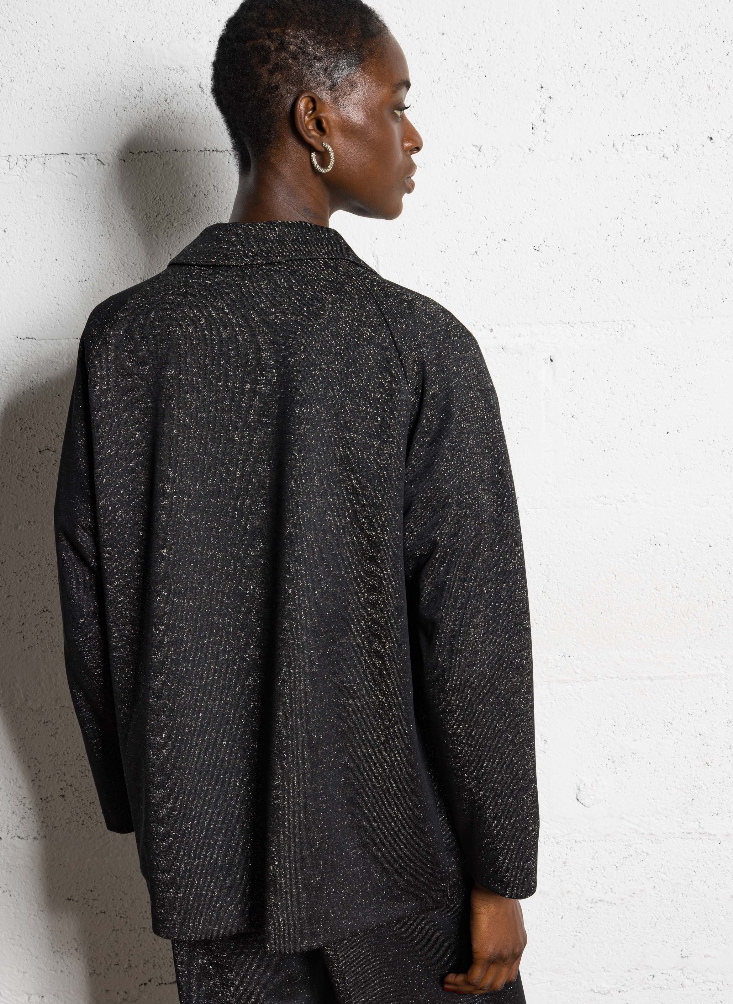 Veste tailleur droite pailletée IMPERIAL Noir