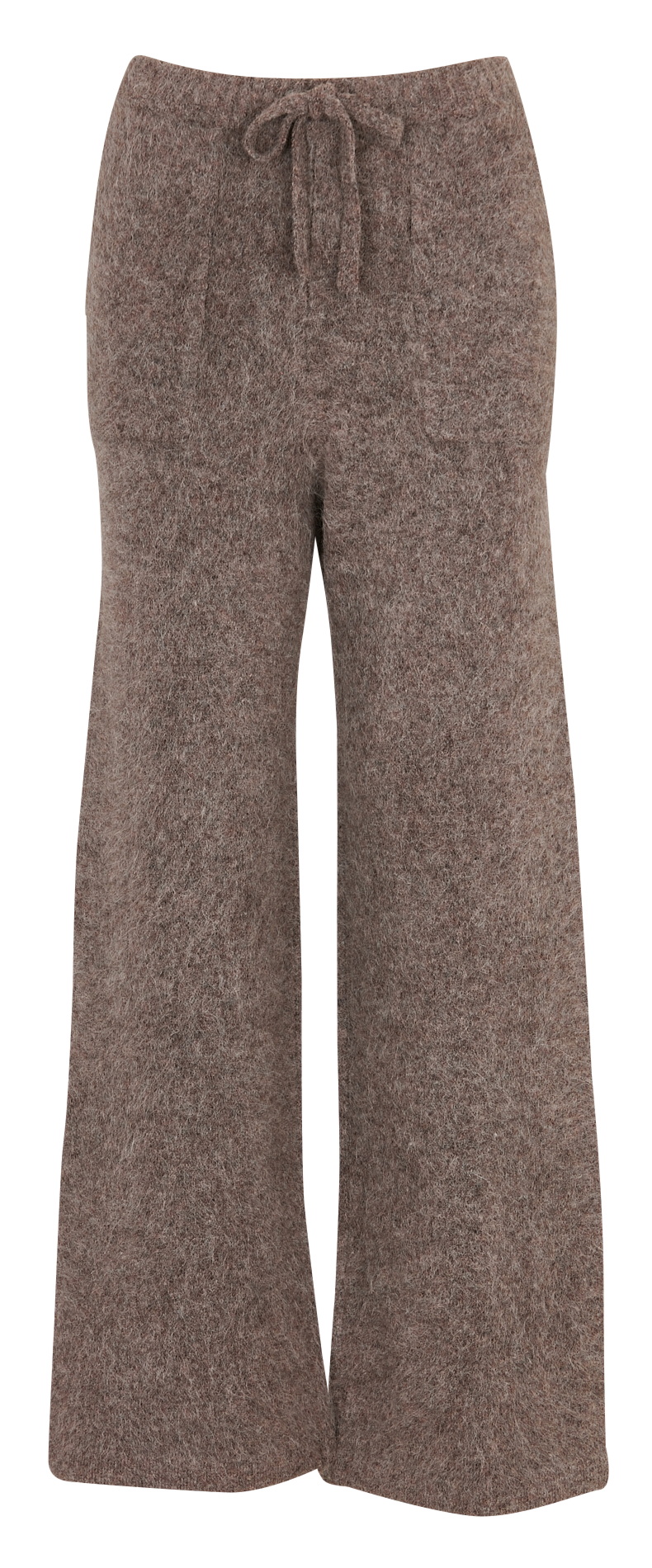 Pantalon large en laine mélangée MAJESTIC FILATURES Beige