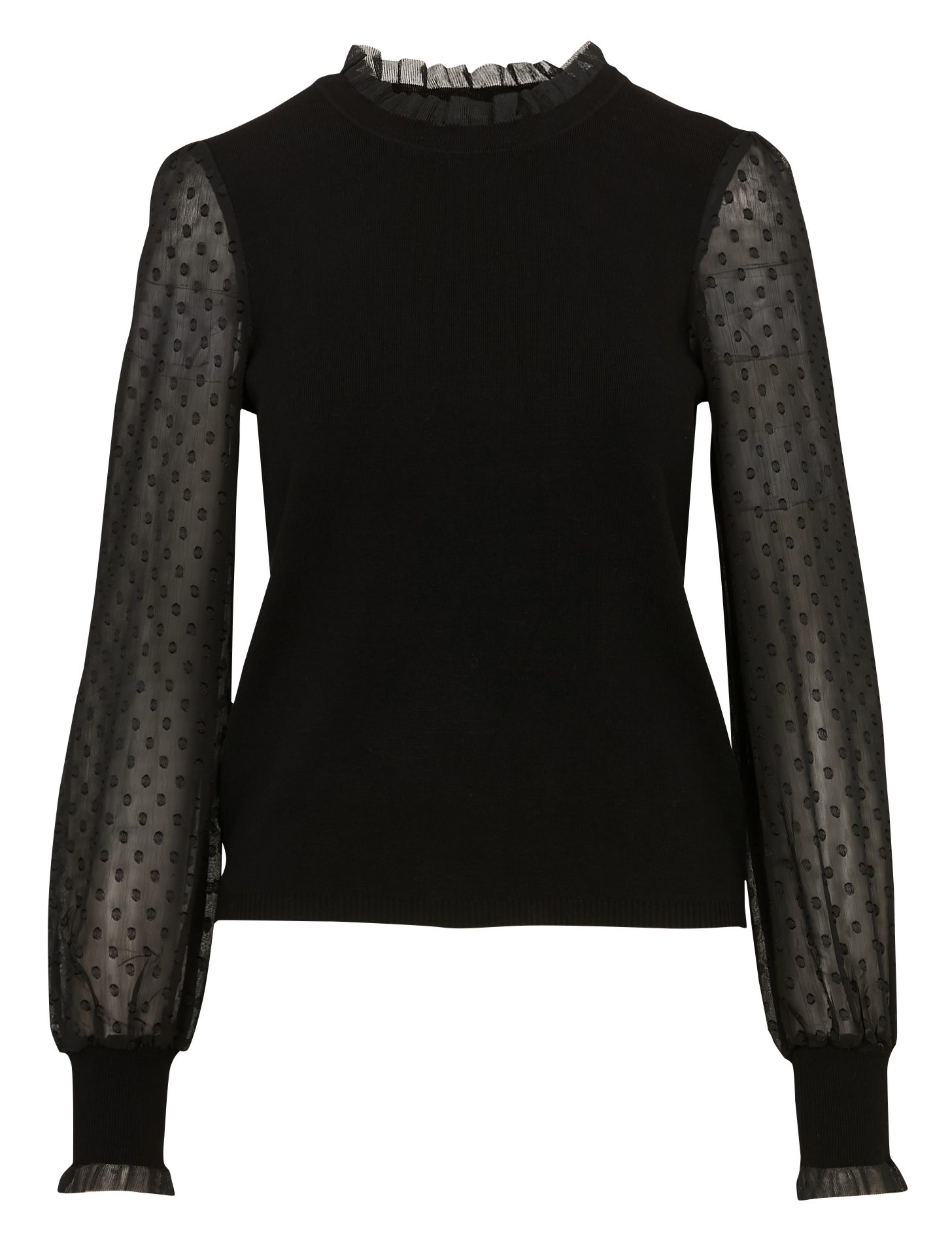 Ipolit - Pullover aus Materialmix IKKS Schwarz