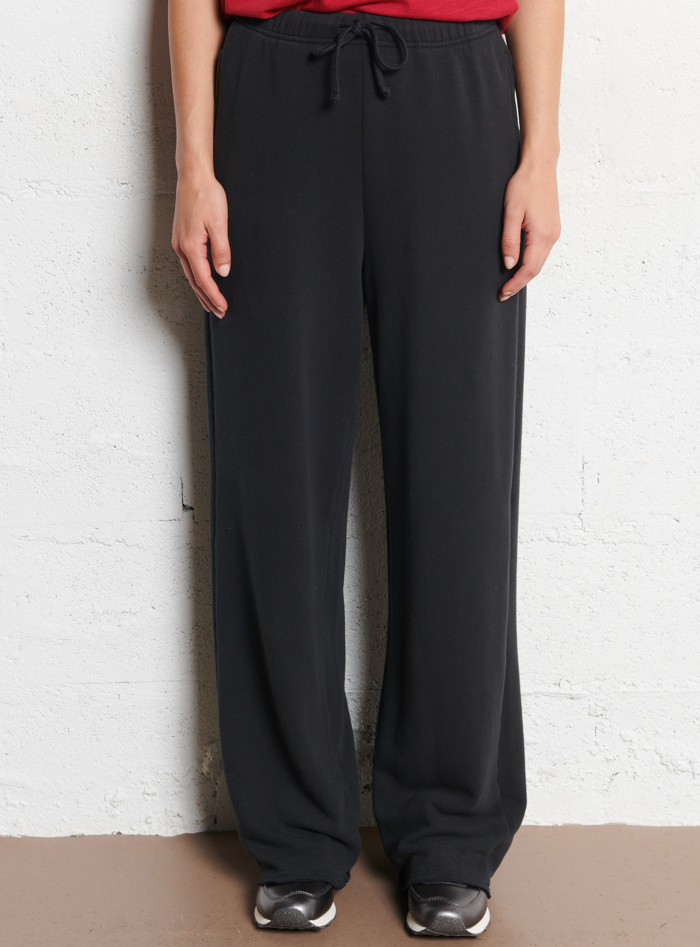 Weite Jogginghose aus Baumwoll-Mix AMERICAN VINTAGE Schwarz