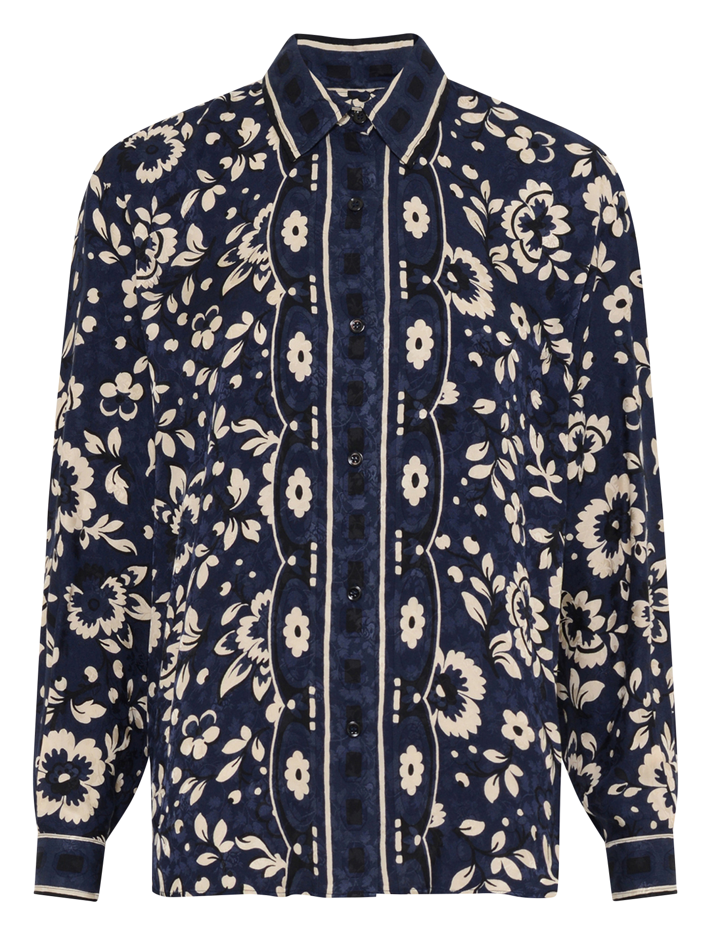 Straight printed shirt with classic collar GERARD DAREL Blue