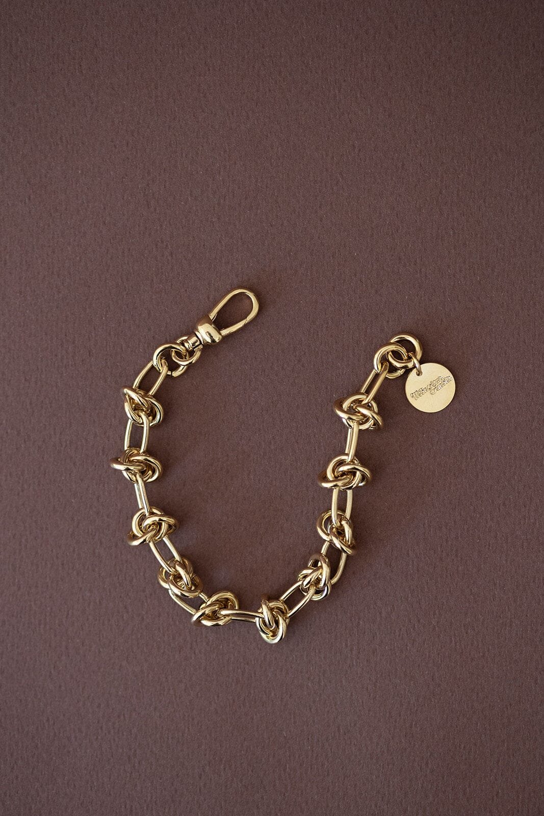Maxi silver-plated bracelet MONSIEUR SIMONE Golden