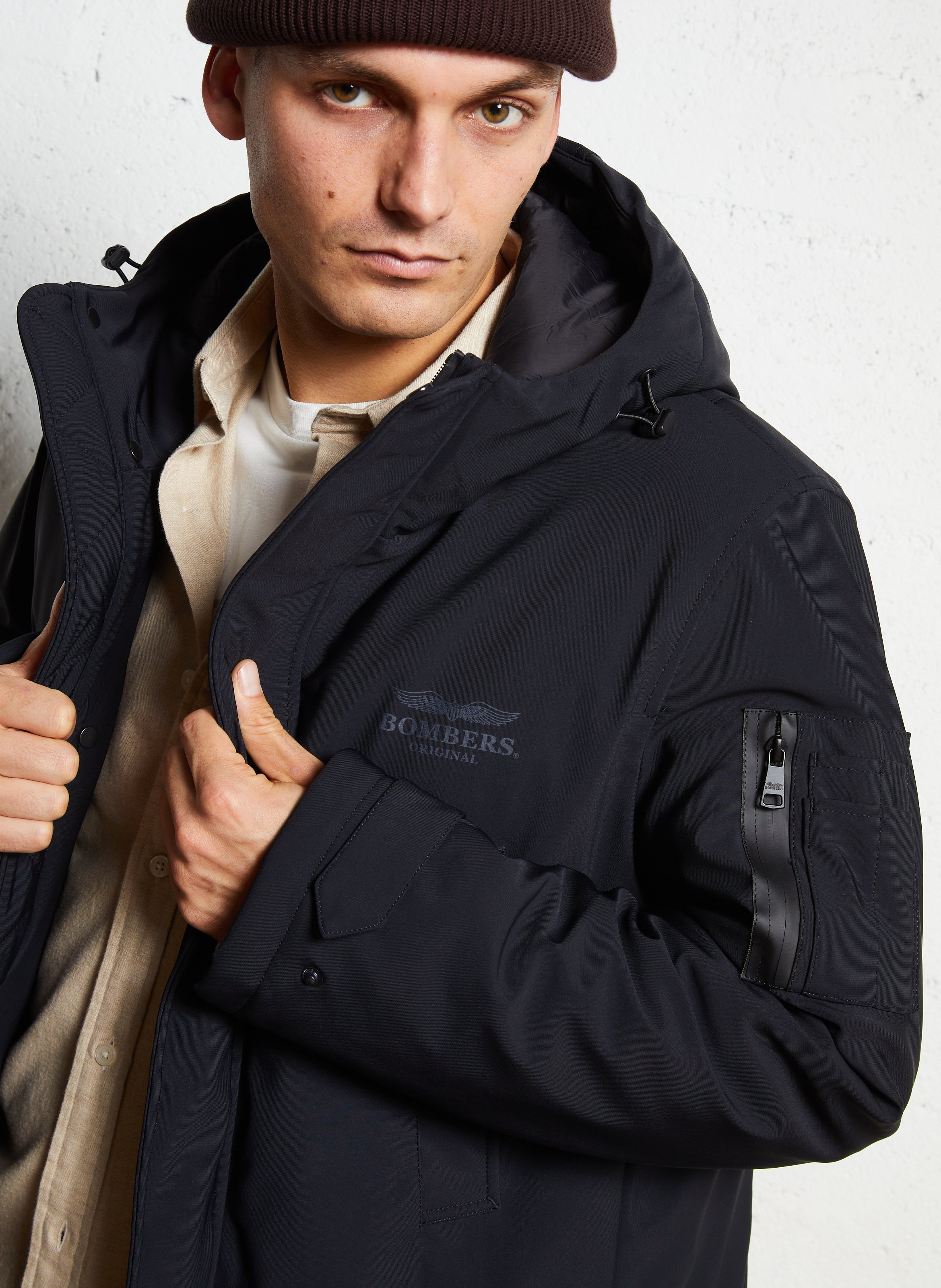 Parka à capuche BOMBERS ORIGINAL Noir