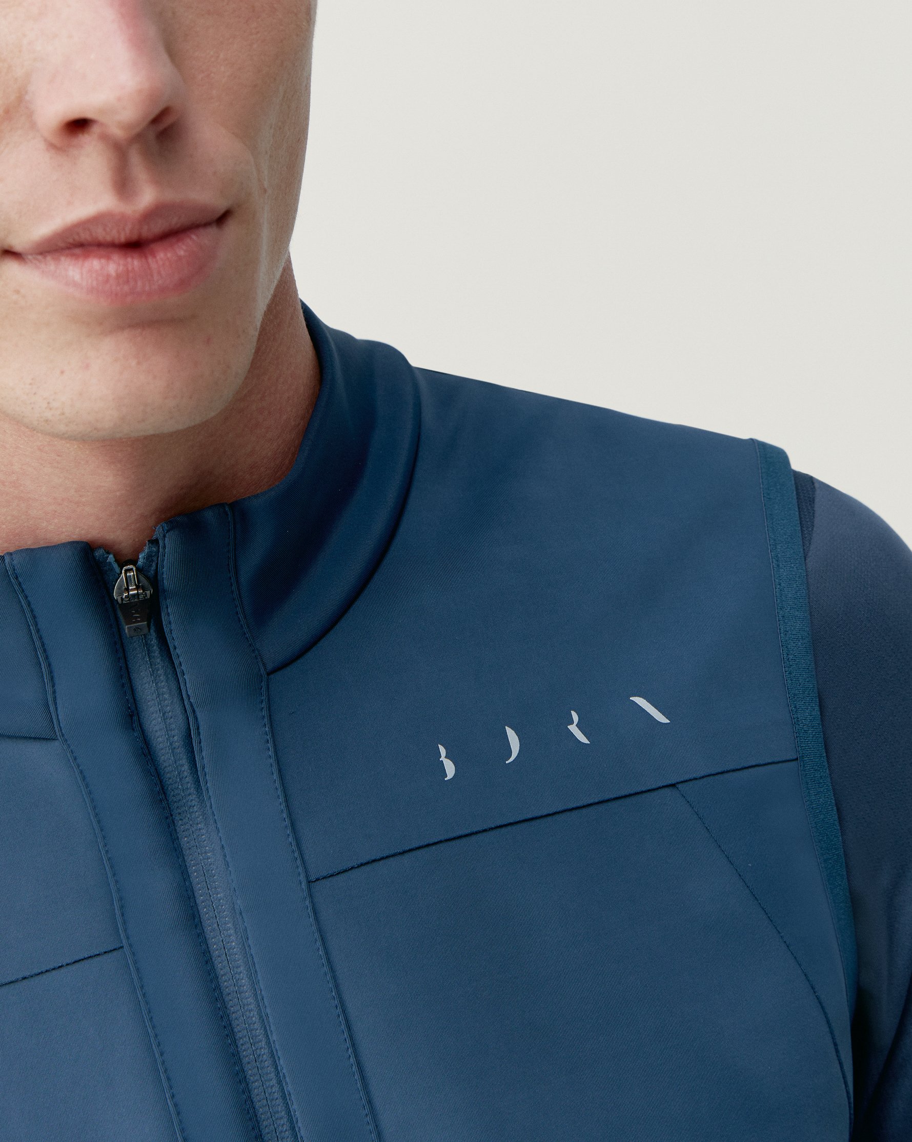 Zip-up performance athleisure sports jacket BORN LIVING YOGA Blue