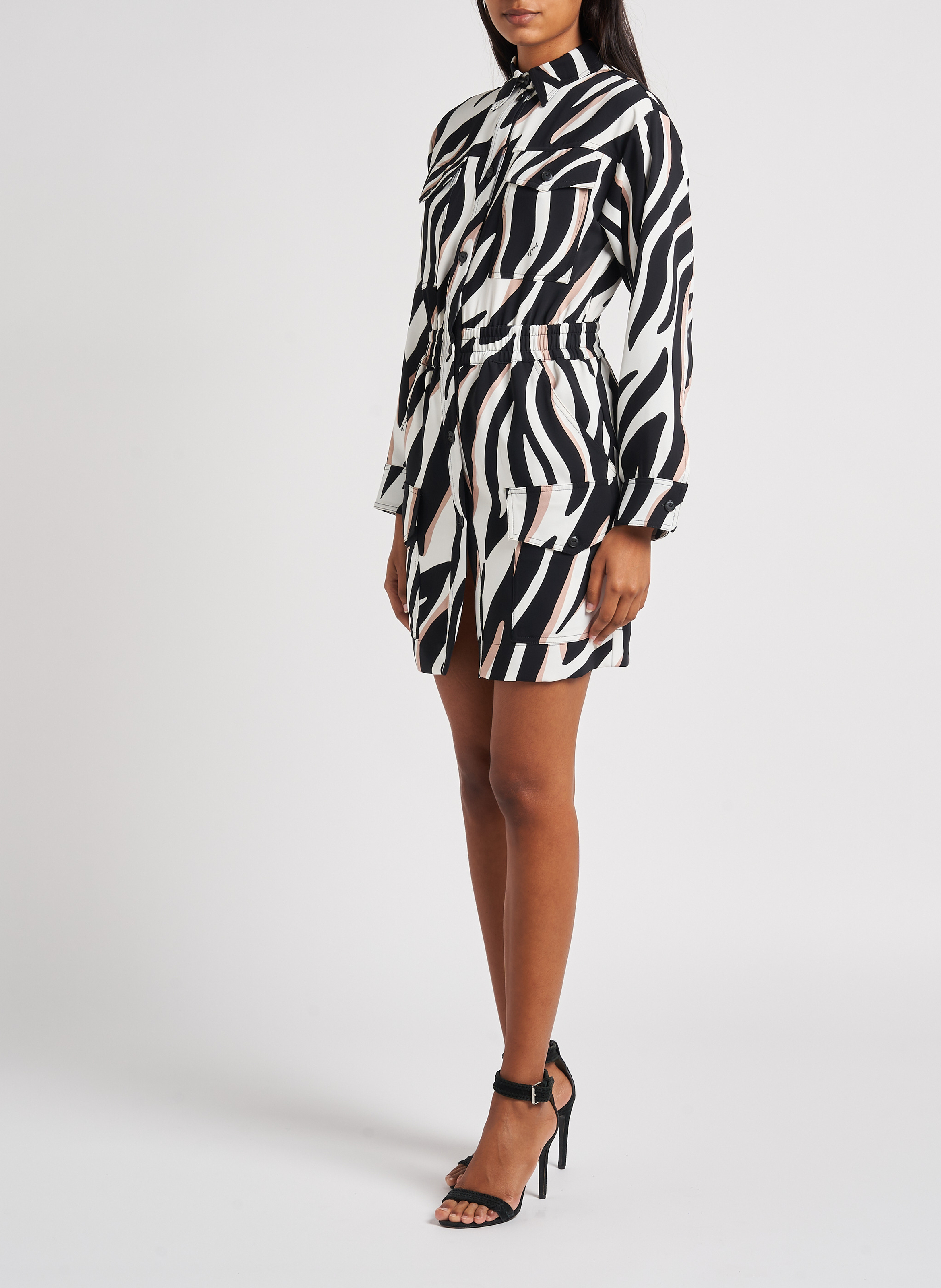 Robe courte imprimée PINKO Multicolore