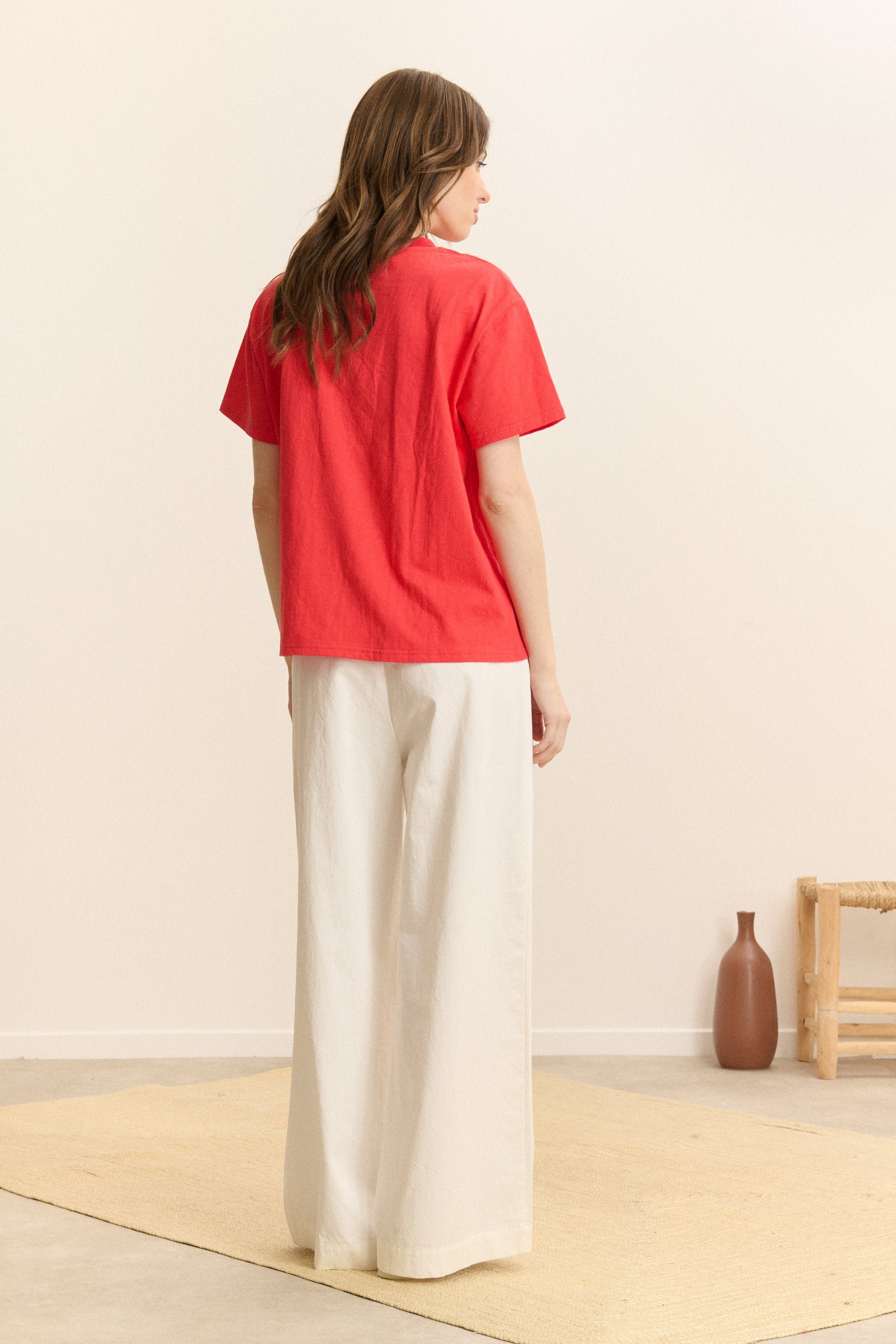 Short-sleeve printed T-shirt GARANCE PARIS Red