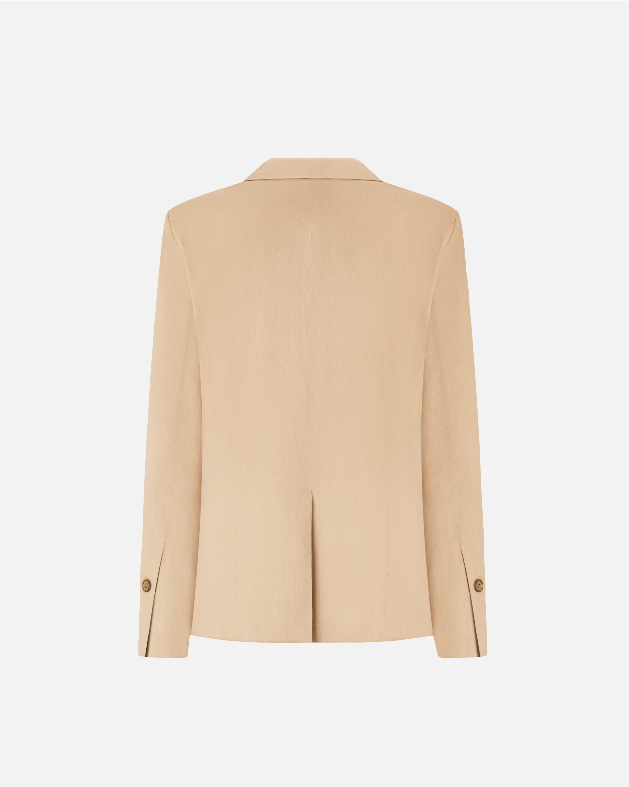Linen-blend jacket Beige
