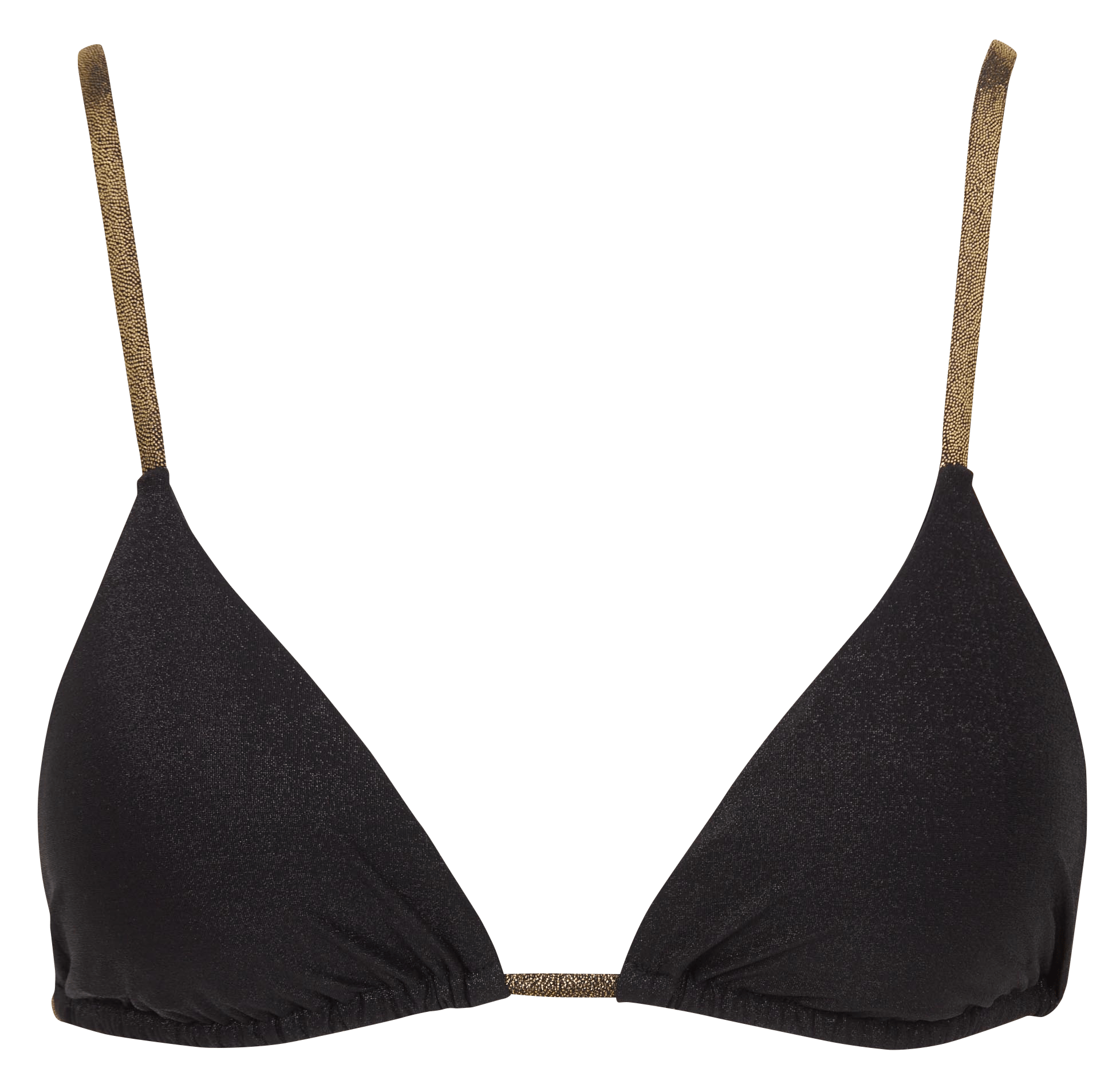 Glanzende bikinitop BELIZA Zwart