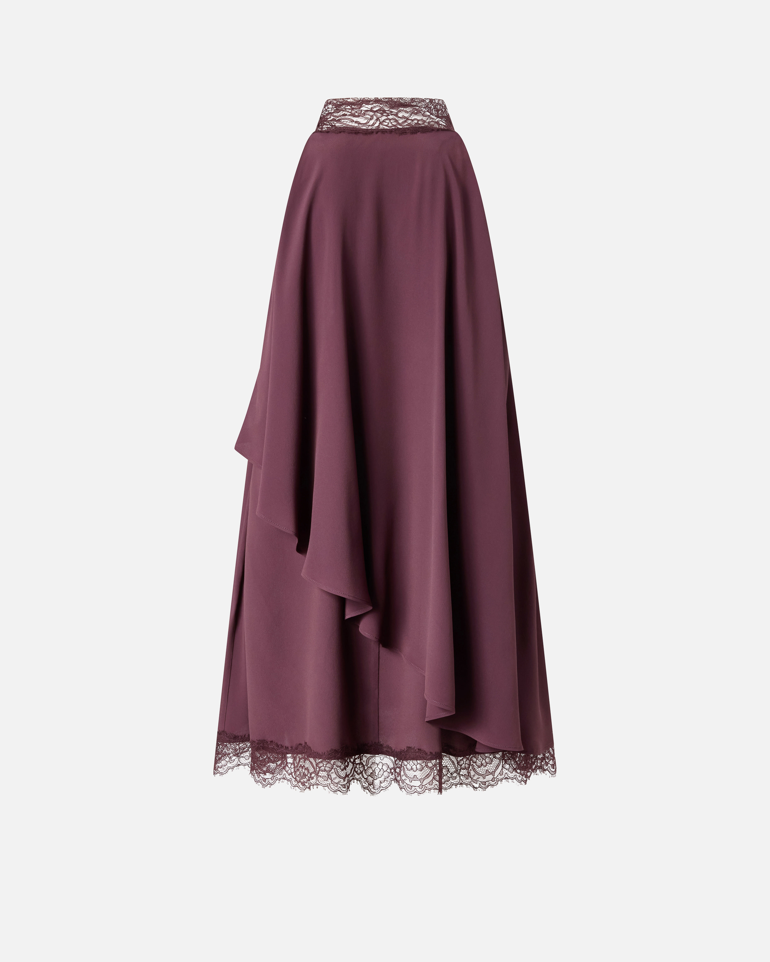 Robe en crêpe de chine avec inserts en dentelle PINKO Multicolore