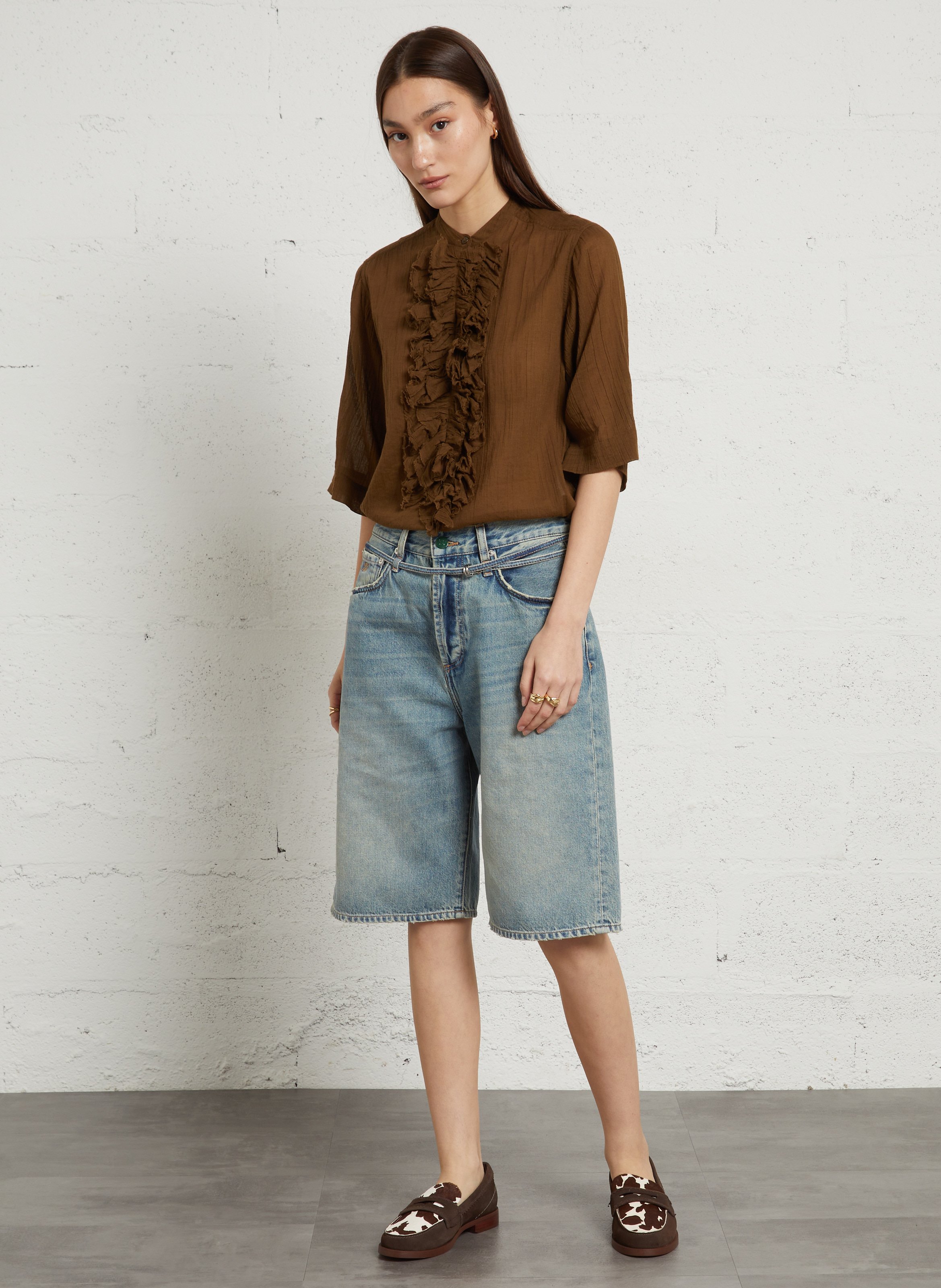 Ledermokassins mit Print CLARKS Mehrfarbig