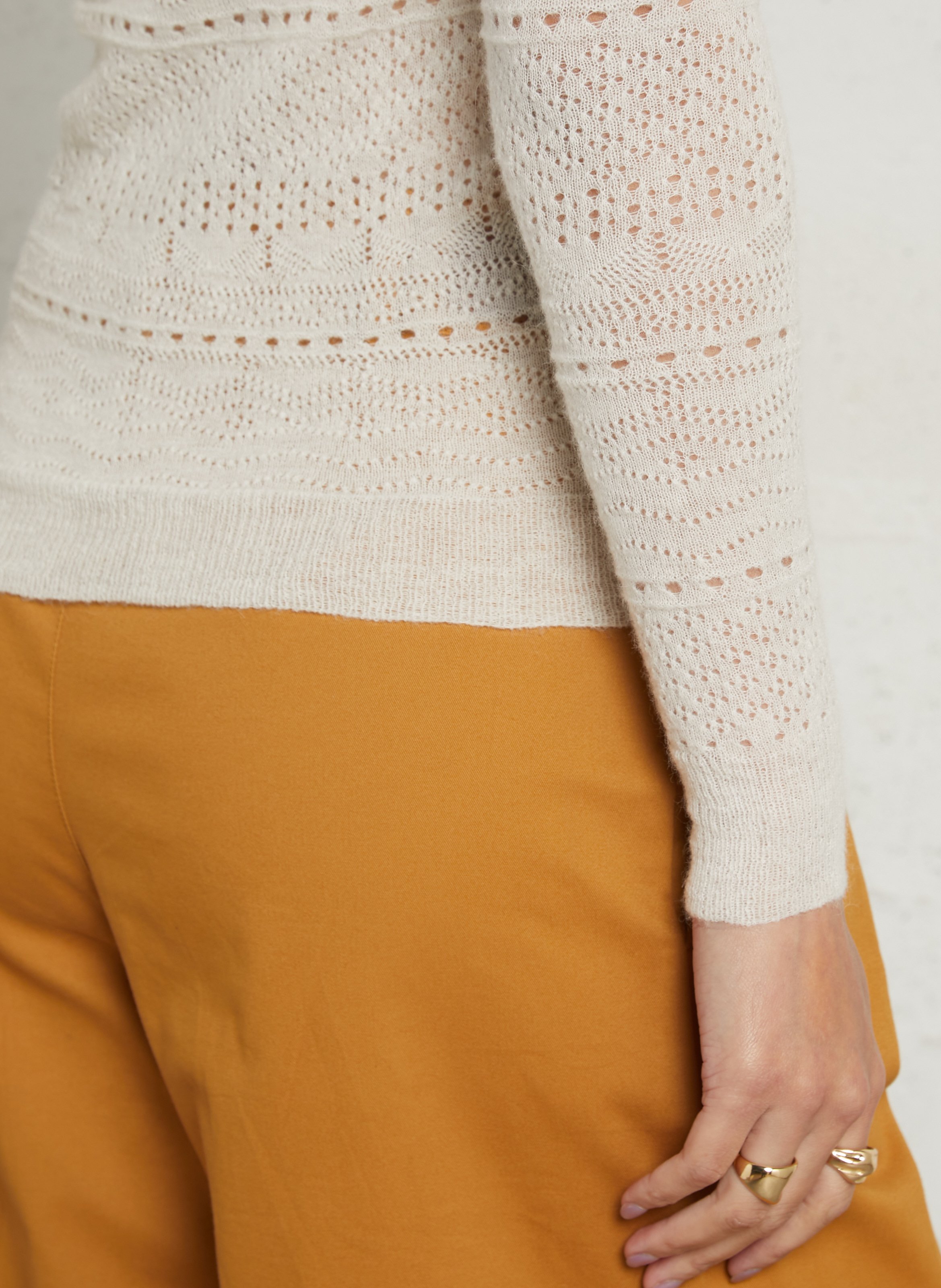 Pull col montant LOUISE MISHA Beige
