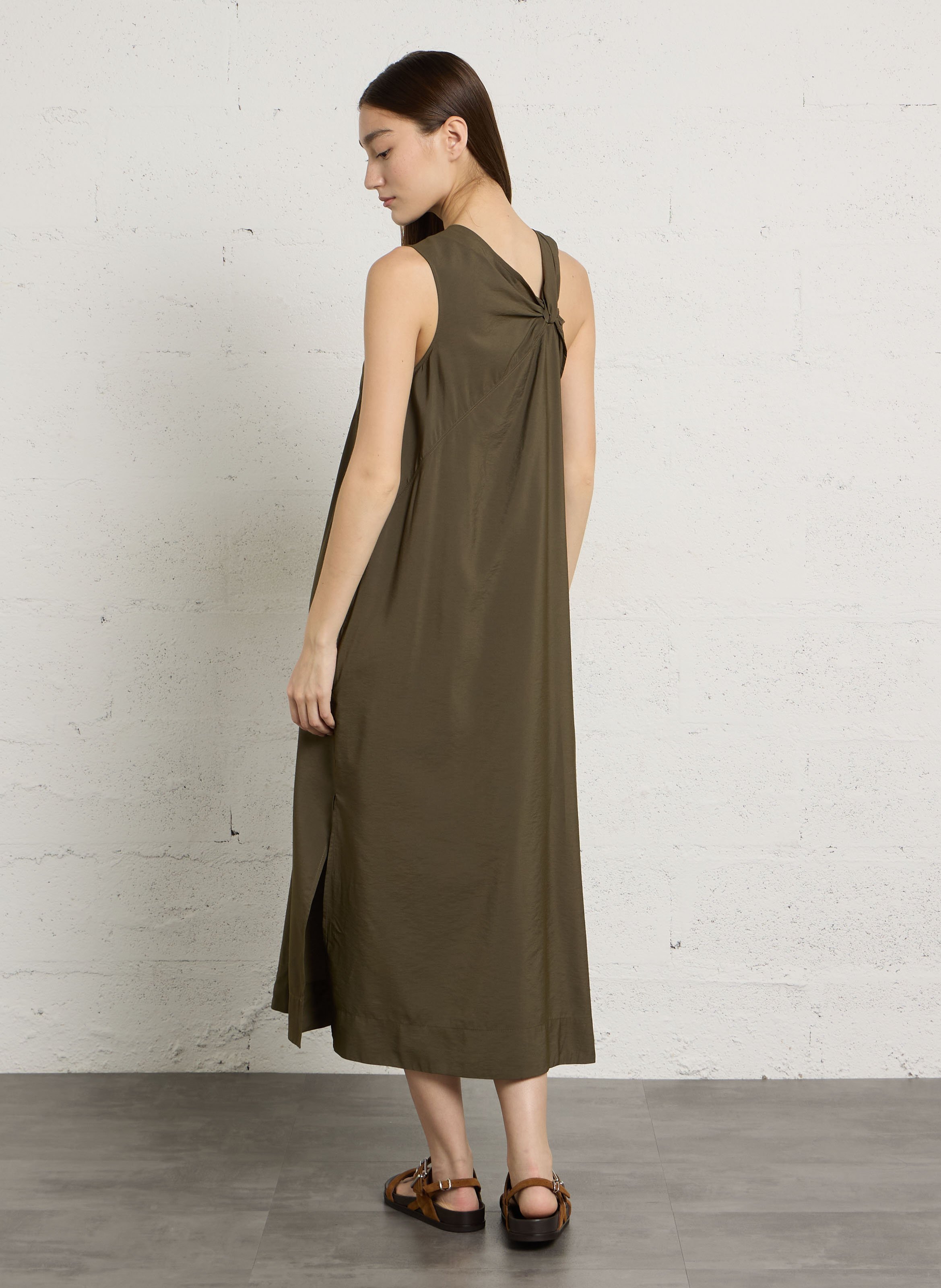 Weites Maxikleid SOEUR Khaki